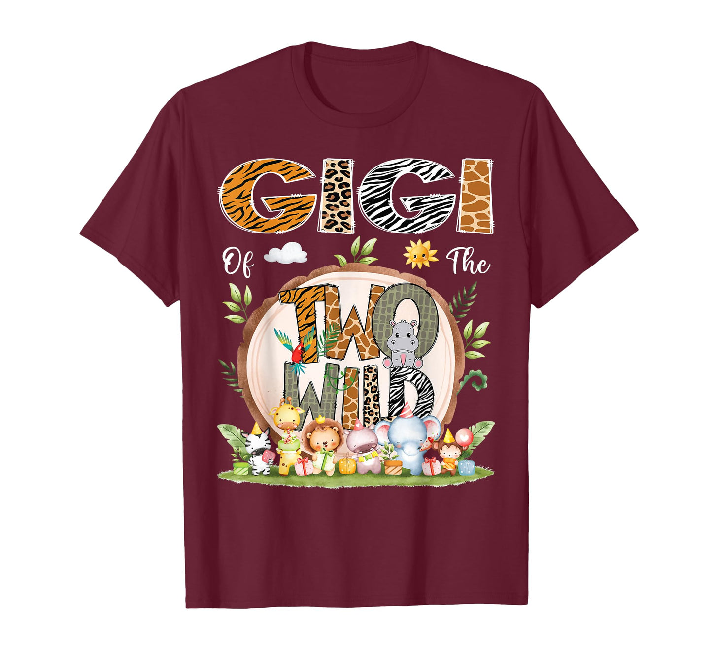 Gigi Of The Two Wild Animal Safari 2Nd Birthday Party T-Shirt