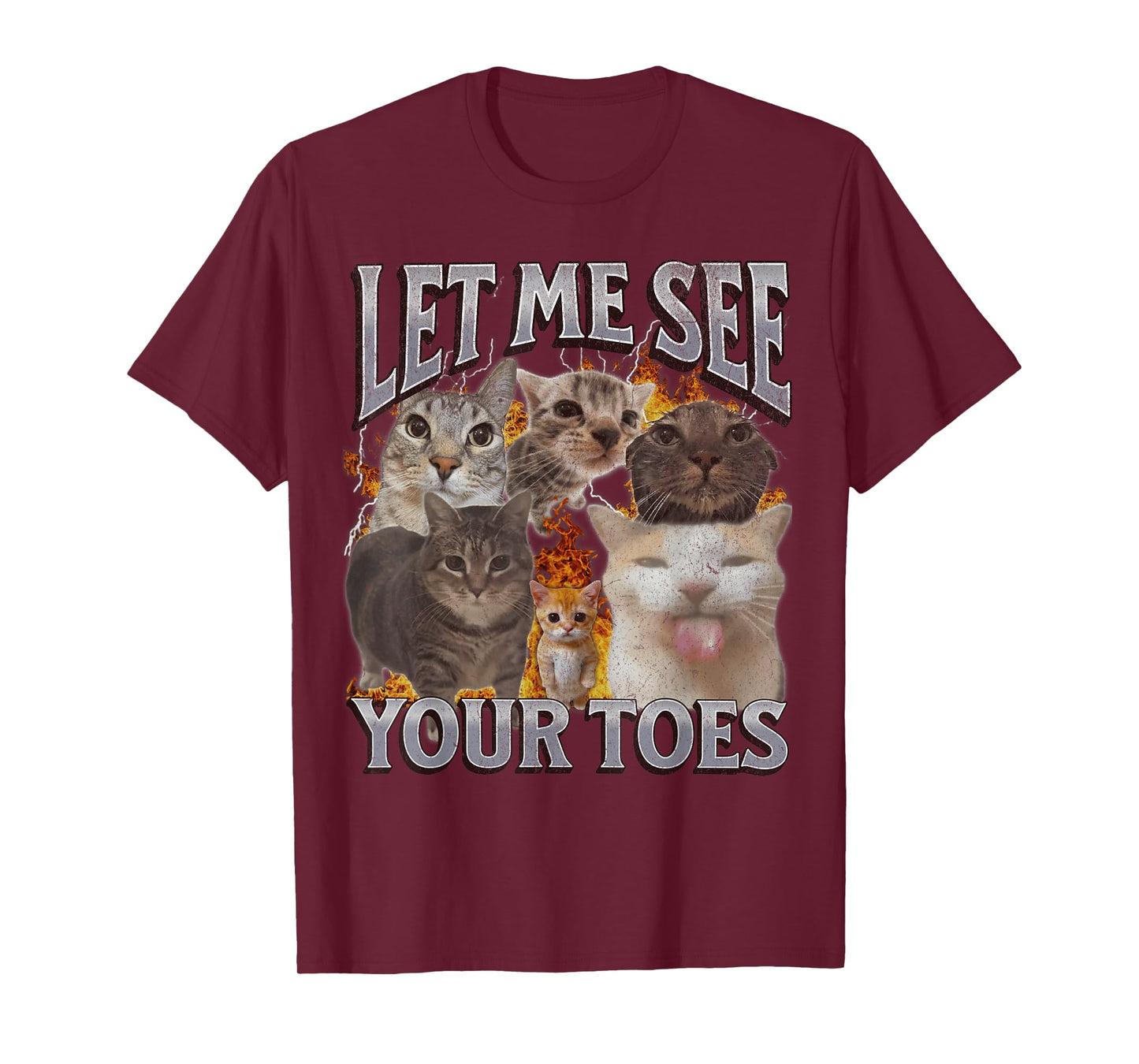 Your Toes Funny Cat Meme Bootleg Graphic T-Shirt