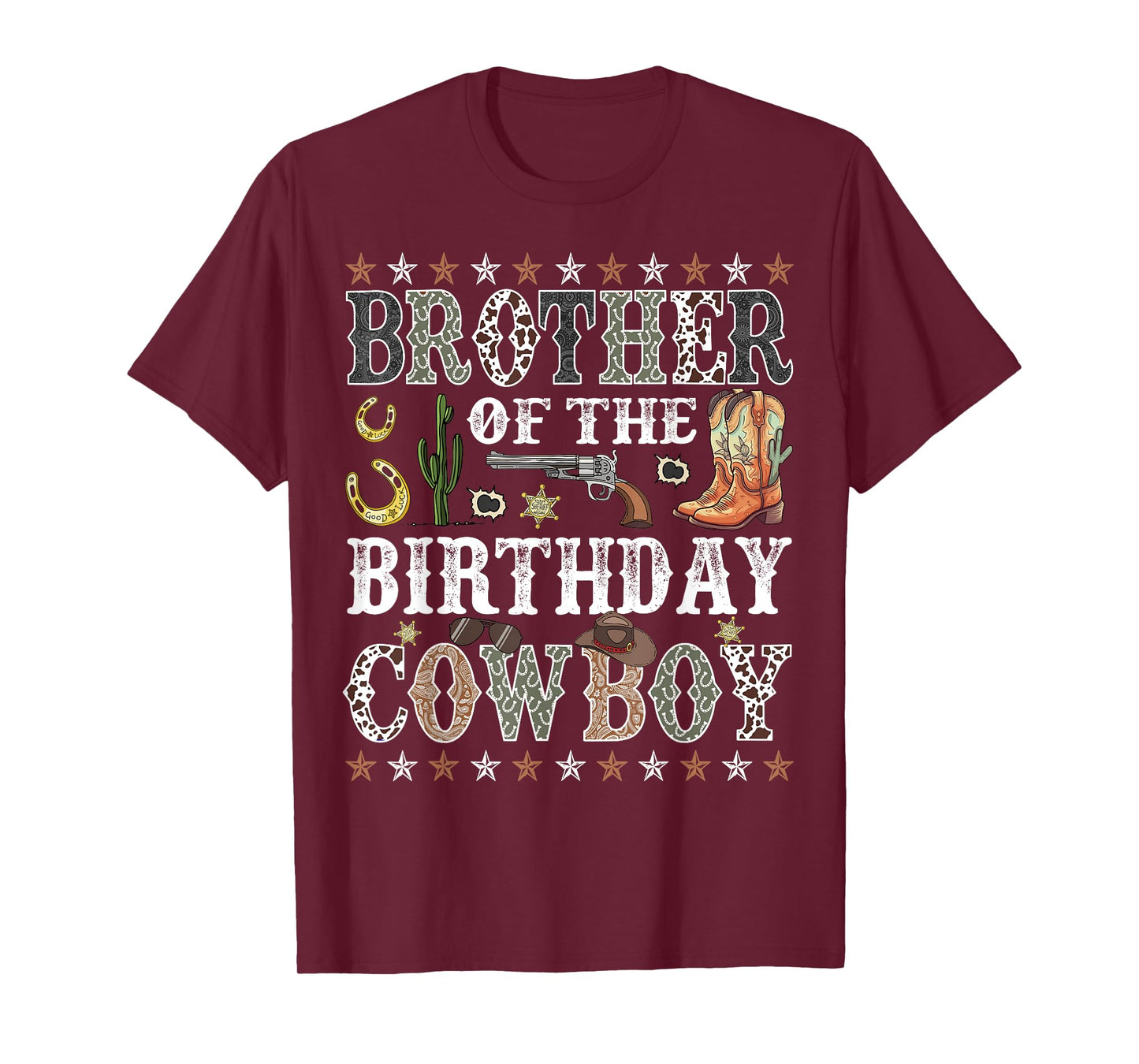 Brother Of The Birthday Cowboy Rodeo Brother T-Shirt