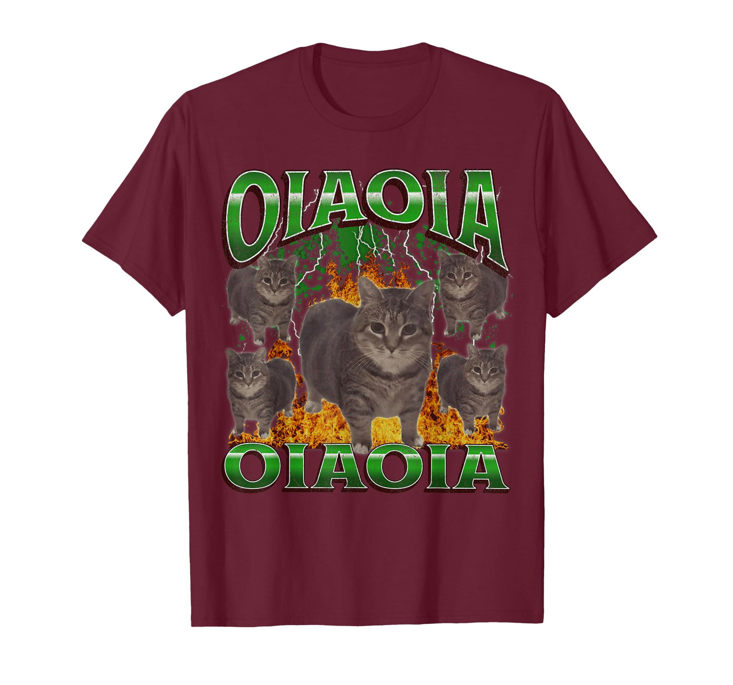 Funny Oiia Oiia Cat Meme Bootleg Graphic T-Shirt for Men Women