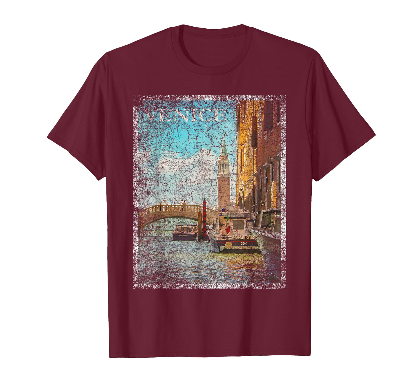 Venice Italy Vacation Vintage Retro Travel Holiday Gift T-Shirt