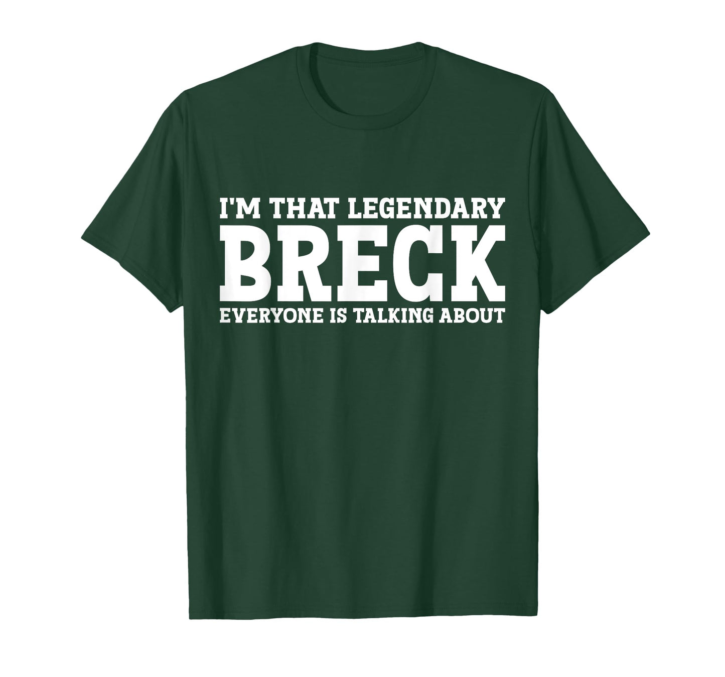 Breck Personal Name First Name Funny Breck T-Shirt