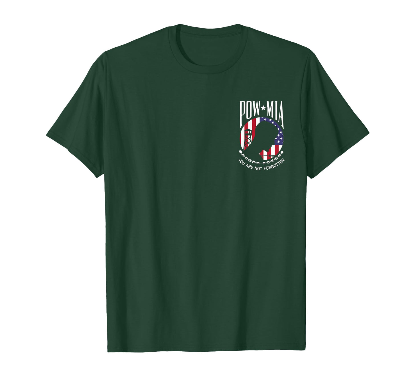 (2side) Pow Mia USA Flag You Are Not Forgotten T-Shirt