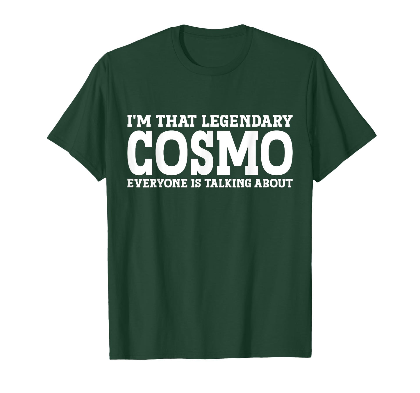 Cosmo Gifts Cosmo Personal Name First Name Funny Cosmo T-Shirt - Men, Birthday Celebrants - Unisex-Adults - Black - Short Sleeve - T-Shirt - Small