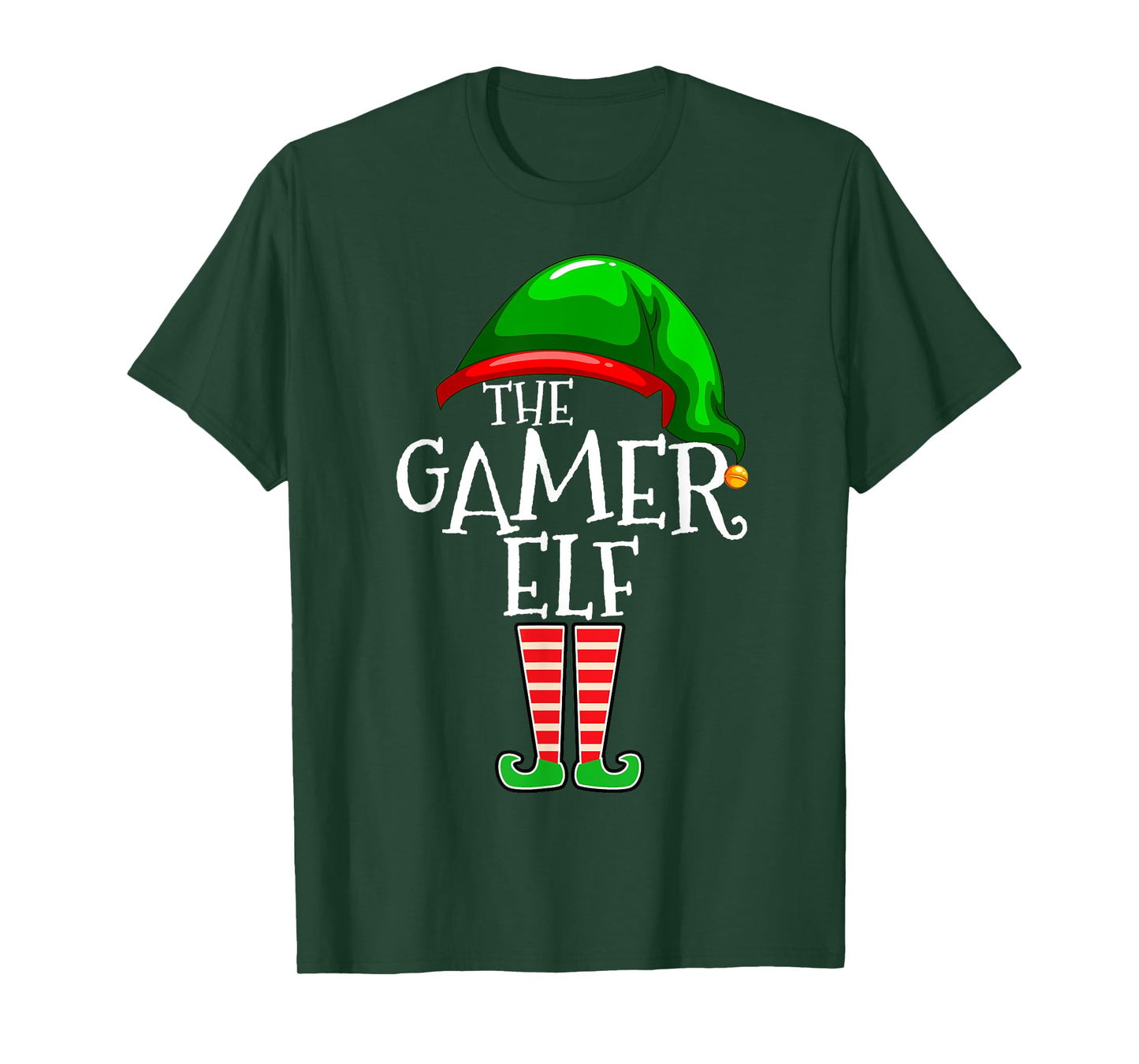 Gamer Elf Family Matching Group Christmas Video Game T-Shirt