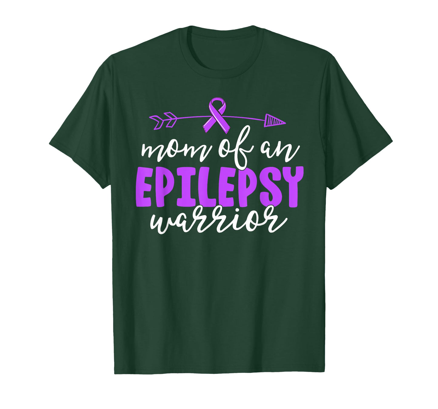 Epilepsy Mom Shirt Purple Ribbon Awareness Shirt Mother T-Shirt