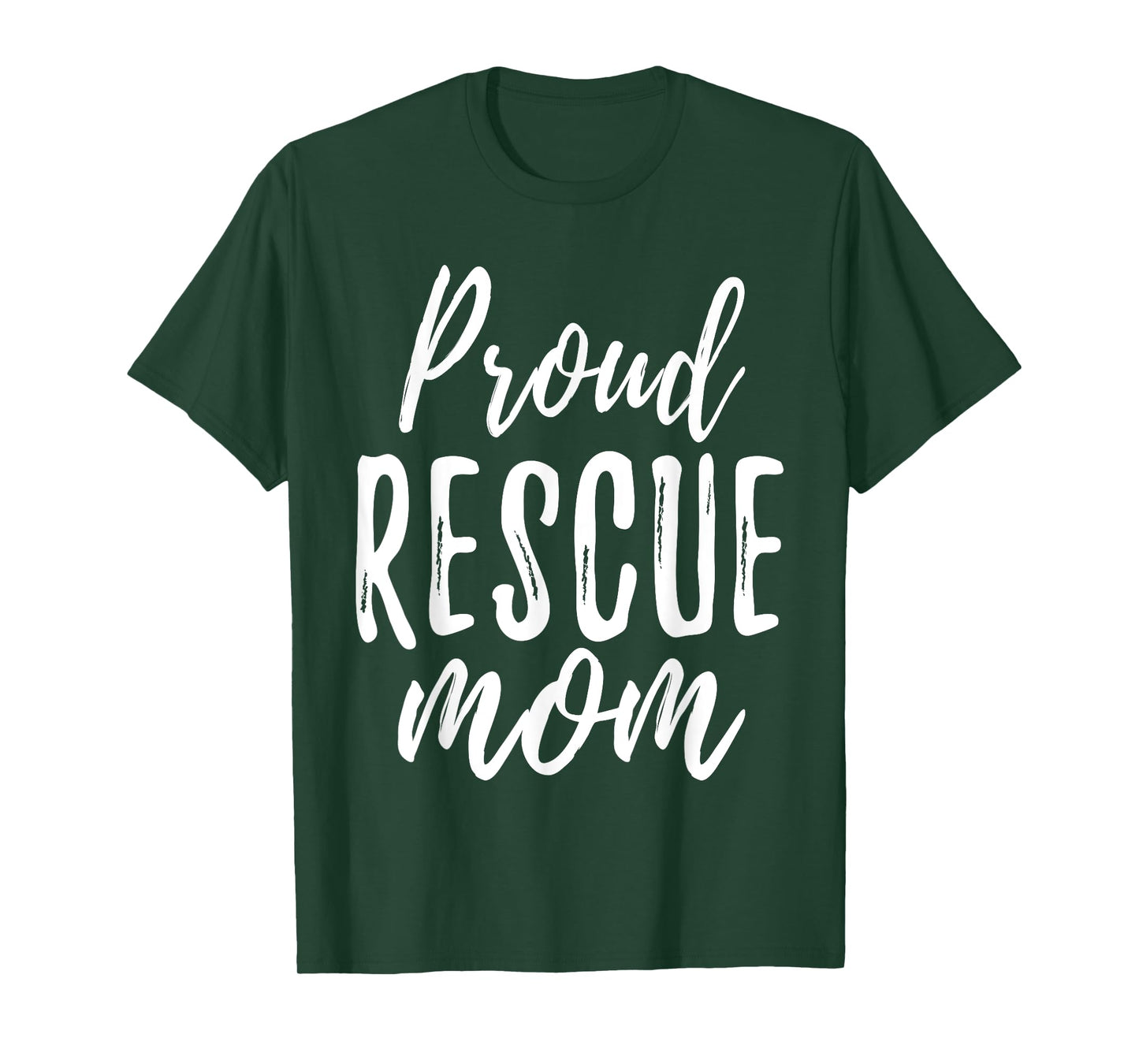 RESCUE MOM T Shirt Animal Lovers Tee Shelter Dog Cat Love Men Women T-Shirt