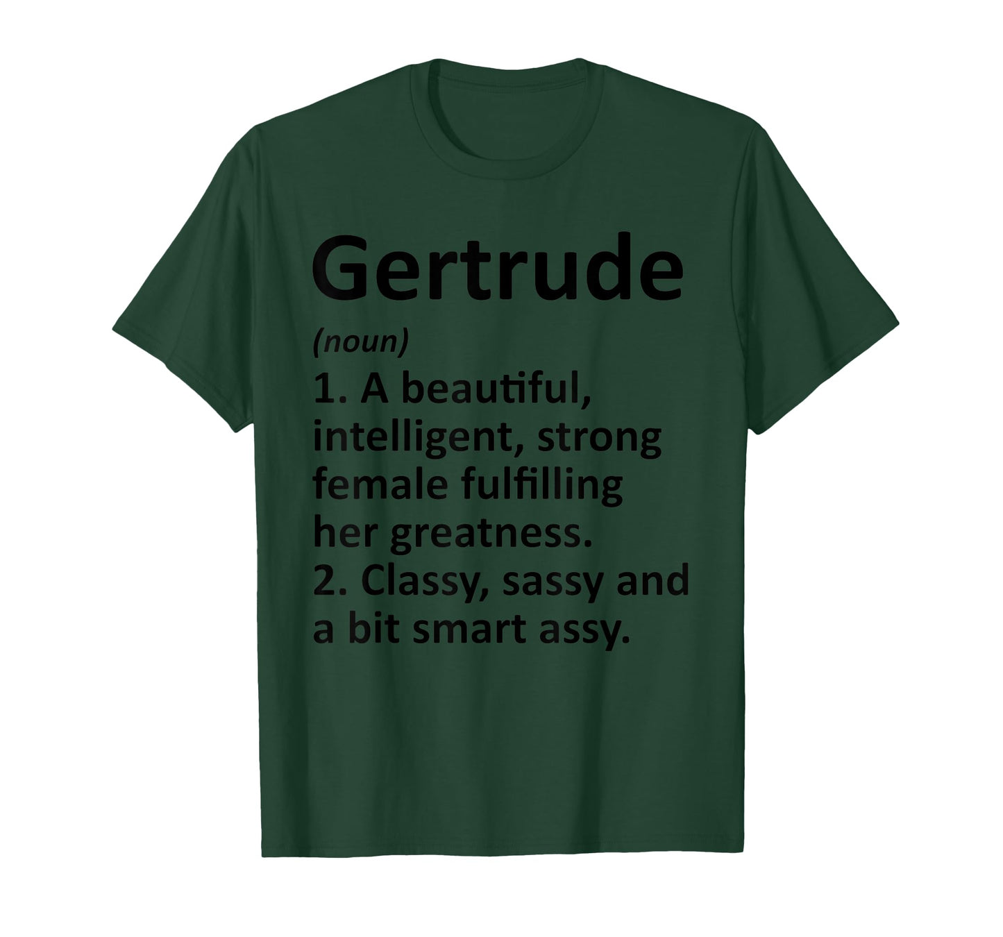 GERTRUDE Definition Personalized Name Funny Christmas Gift T-Shirt