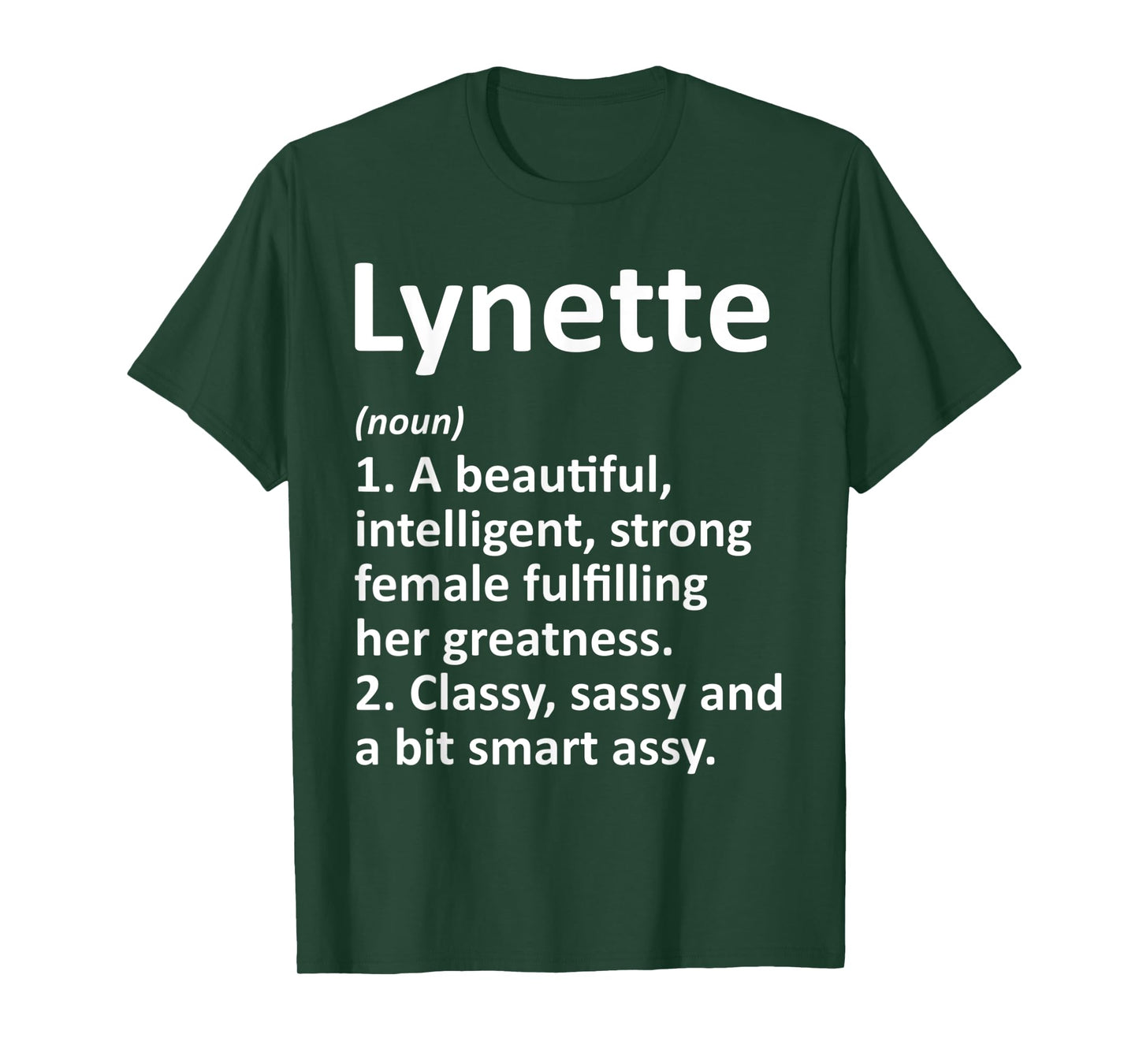 LYNETTE Definition Personalized Name Funny Christmas Gift T-Shirt
