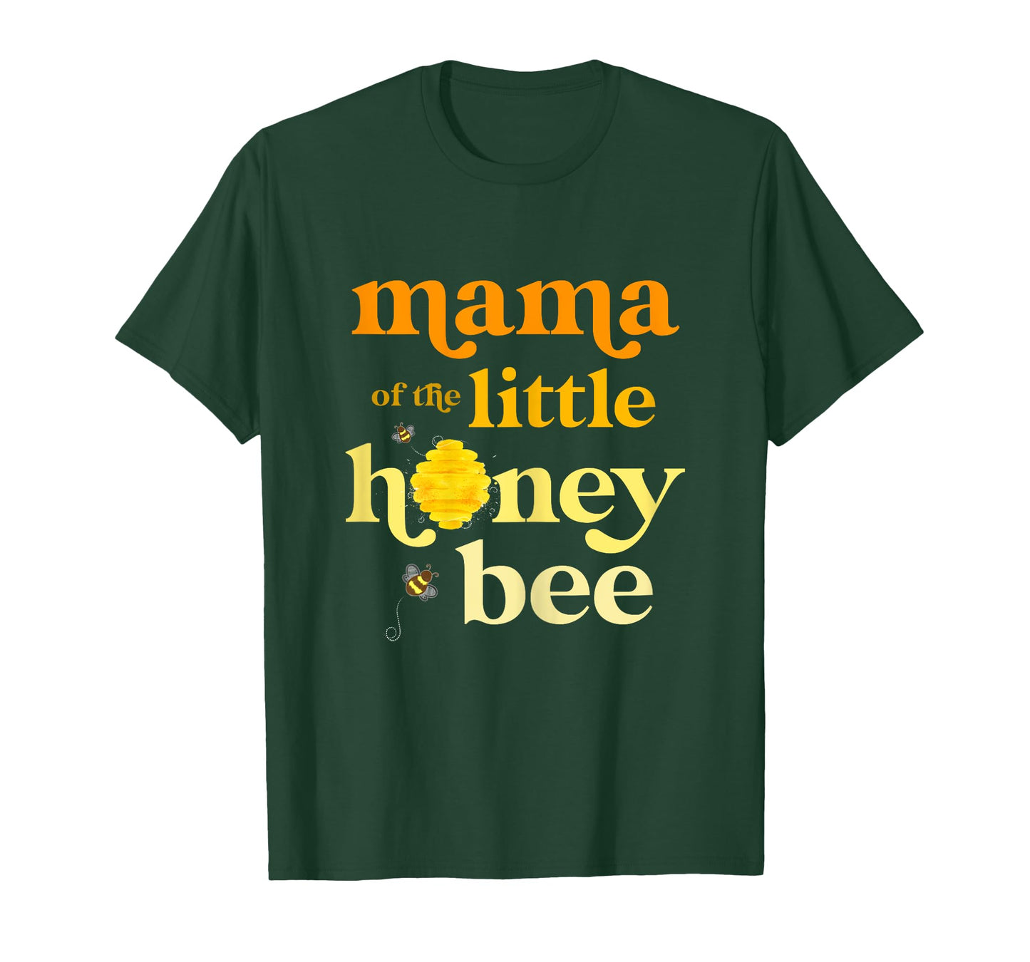 Mama of Little Honey Bee Birthday Gender Reveal Baby Shower T-Shirt