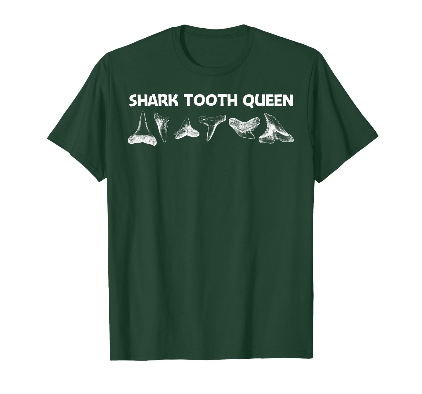 Funny Shark Teeth Design For Women Mom Animal Fossil Hunters T-Shirt