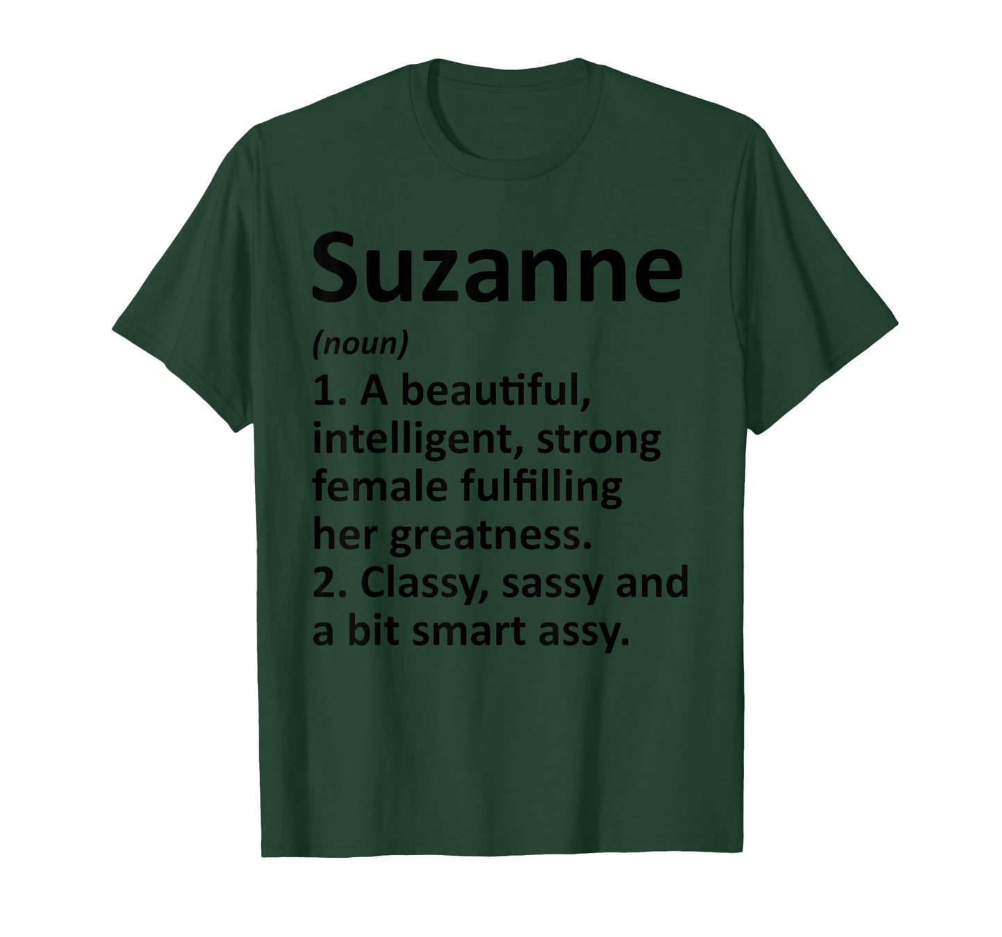 SUZANNE Definition Personalized Name Funny Christmas Gift T-Shirt