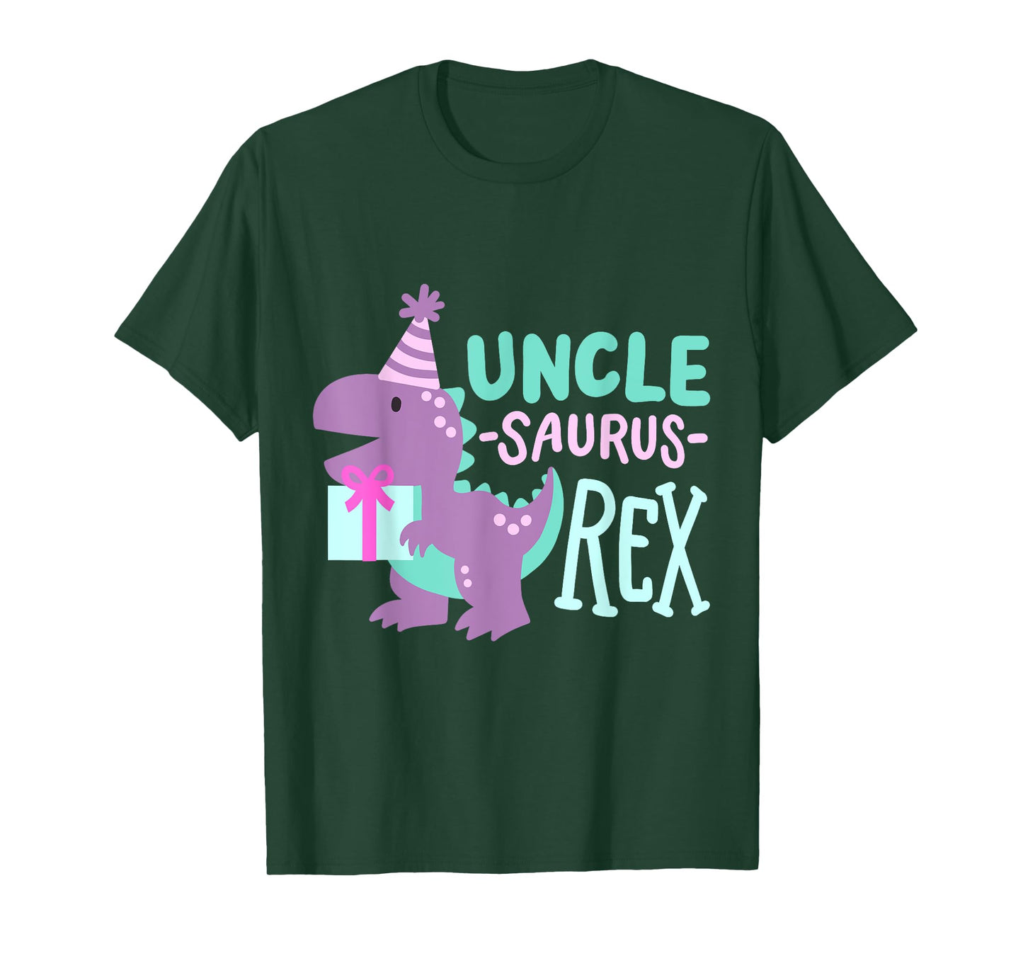 Dinosaur Birthday Uncle Saurus T Rex Family Matching Party T-Shirt