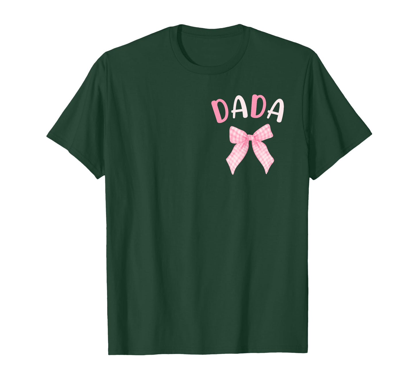 Dada of The Birthday Girl Pink Coquette Bow Family Matching T-Shirt