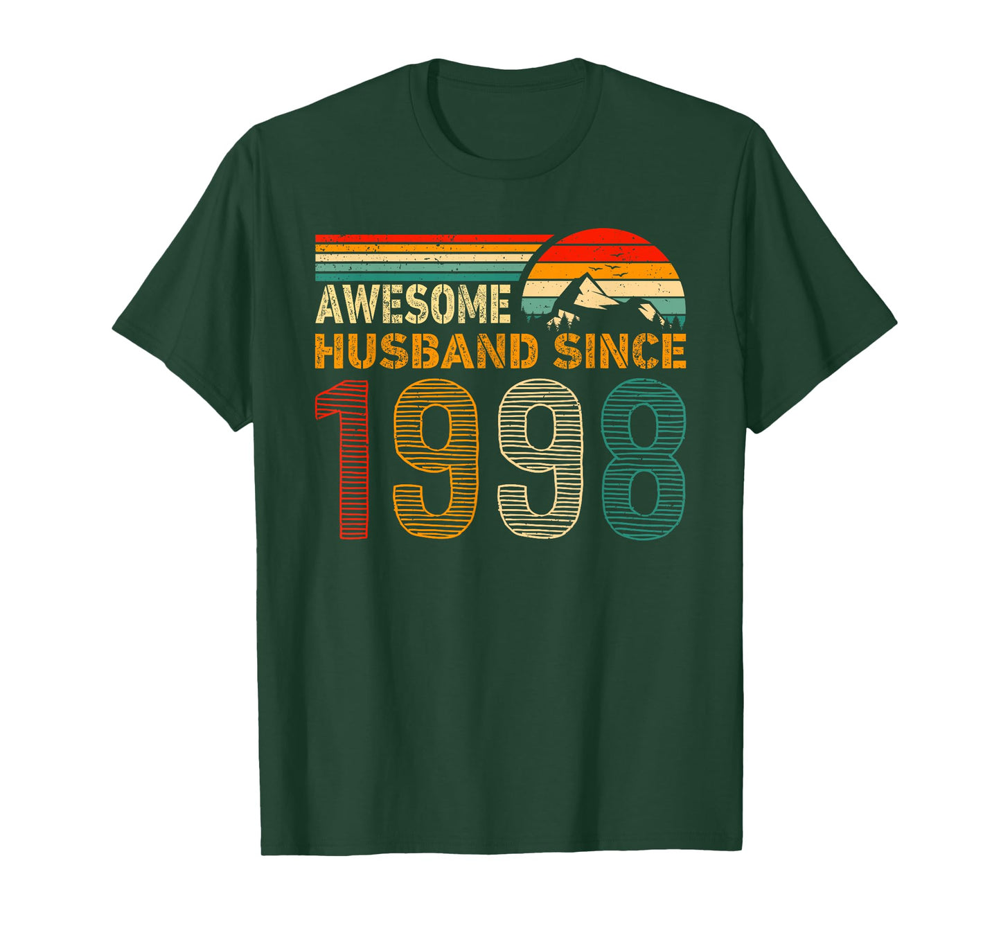 Awesome Husband Since 1998 Couples 1998 Wedding Anniversary T-Shirt