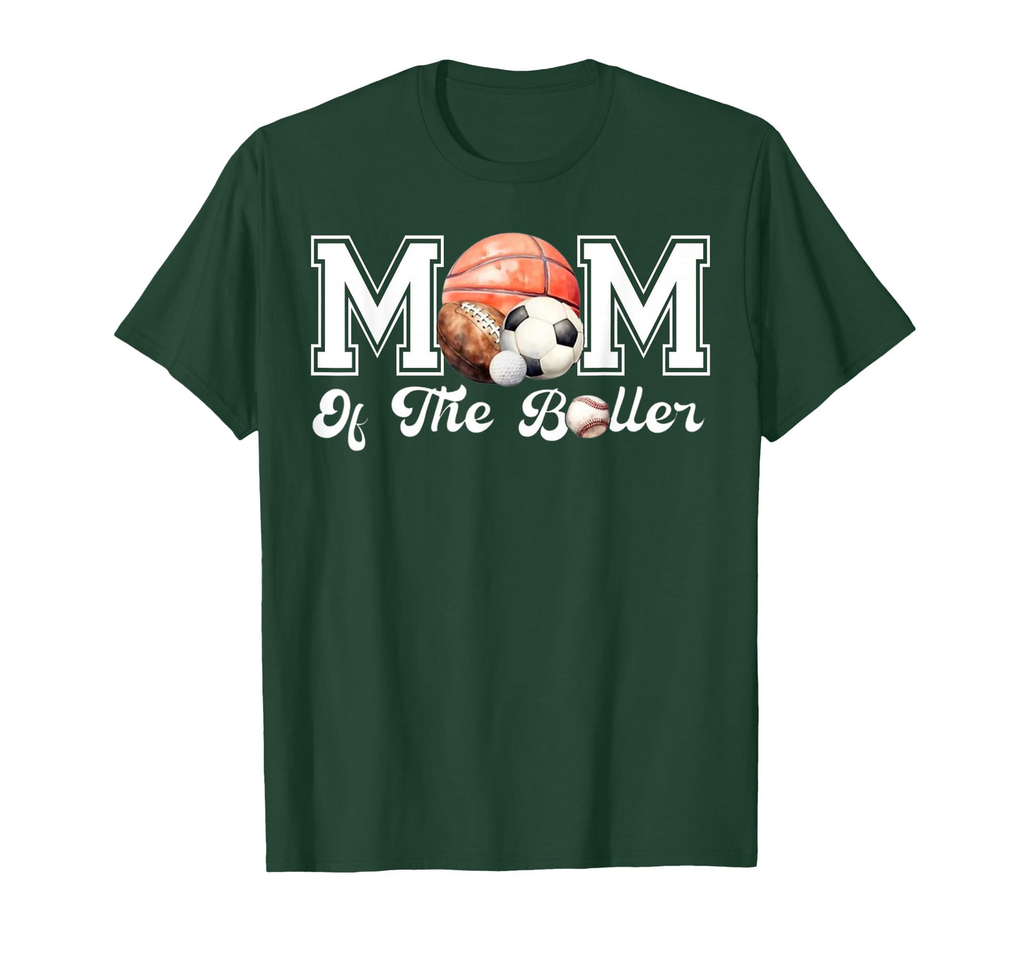 Mom of The Birthday Boller Born 2 Ball Matching Family Party T-Shirt