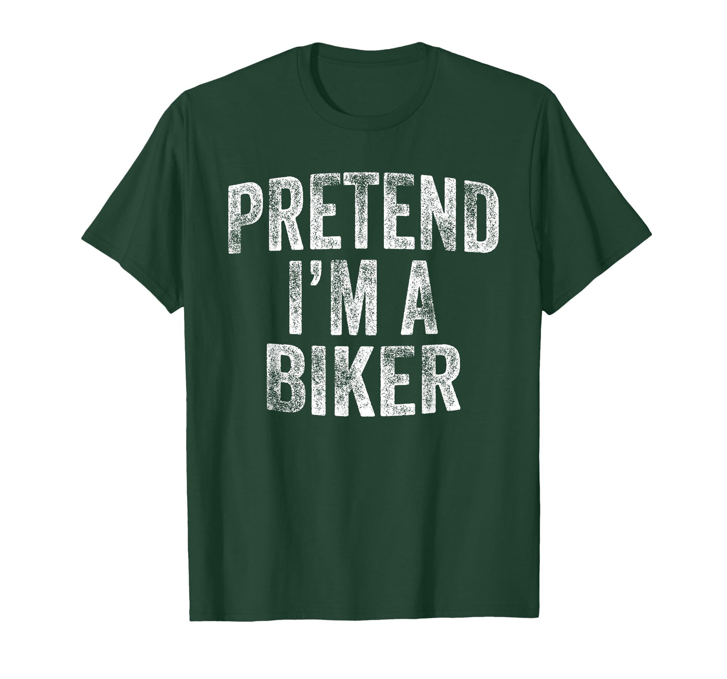 Pretend I'm A Biker Costume Family Lazy Halloween Party T-Shirt