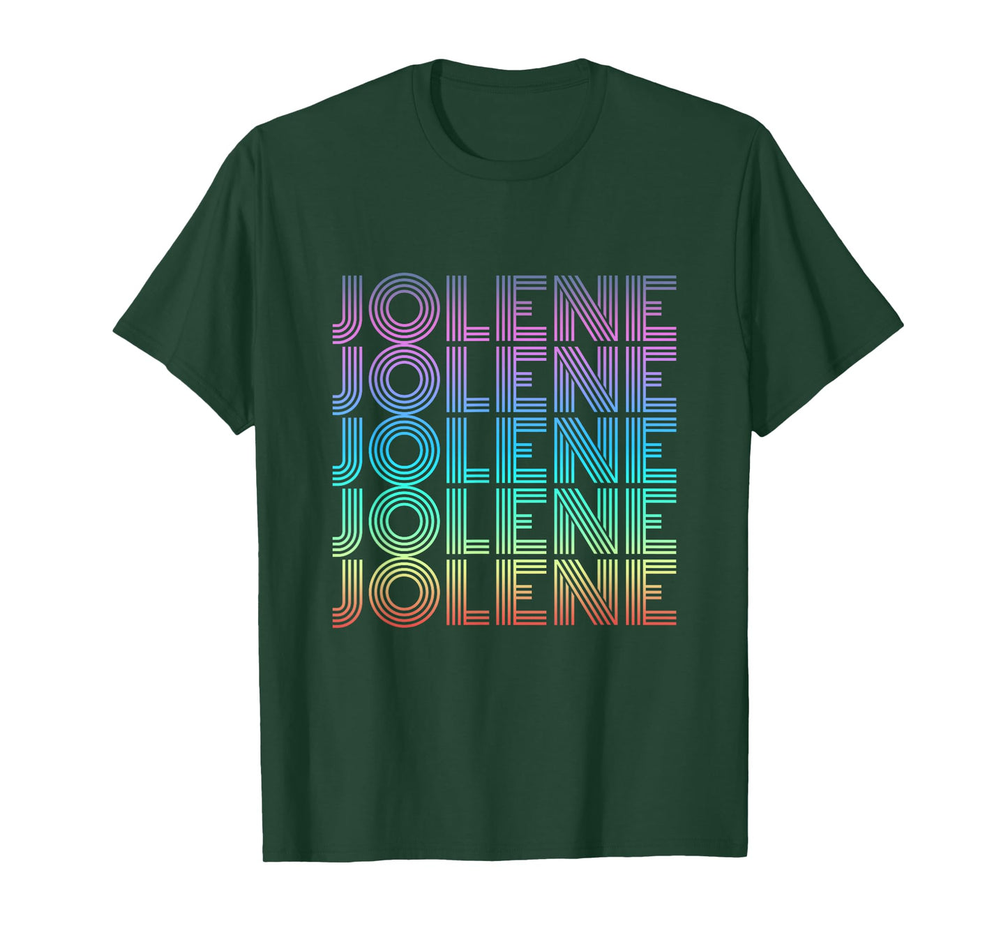 Jolene Retro Wordmark Pattern Vintage Style T-Shirt