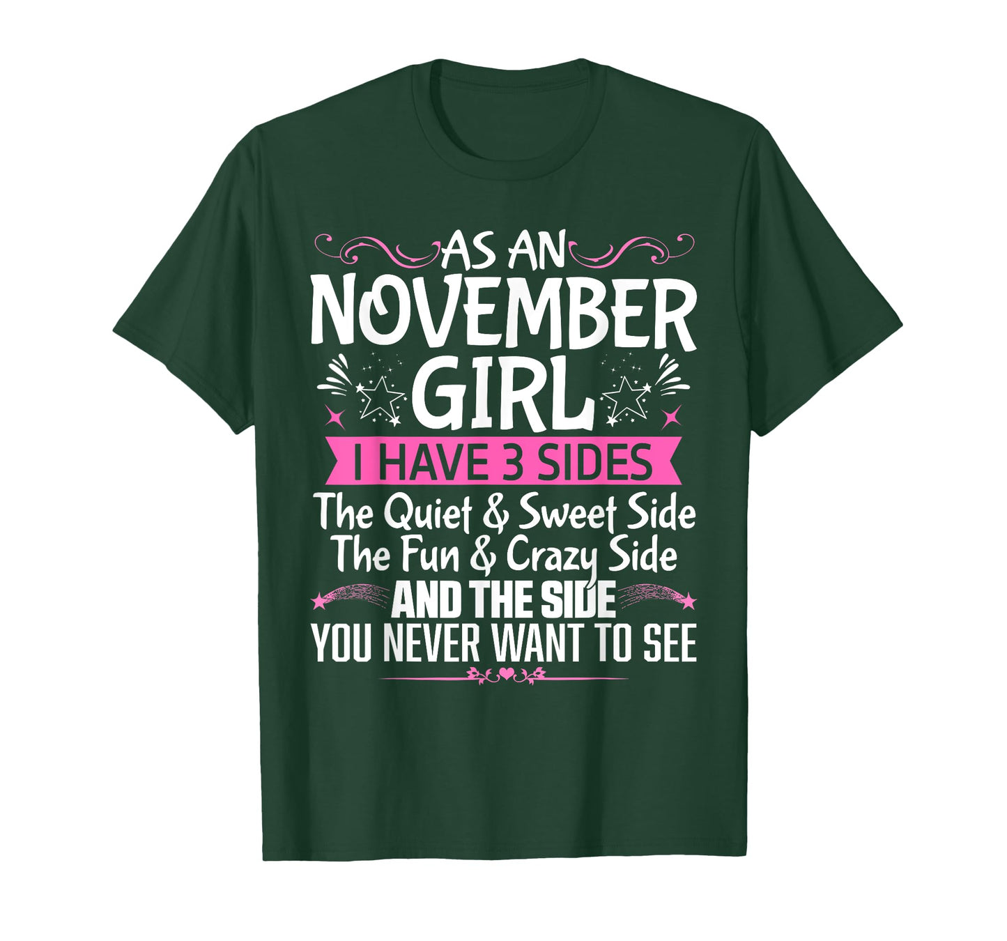 November Queen Born in November Cute Birthday November Girl T-Shirt