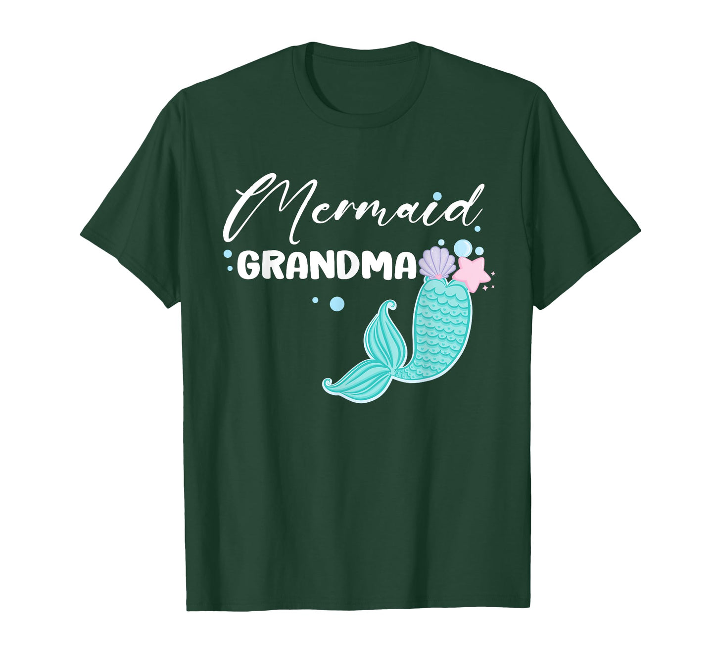Funny Grandma Mermaid Matching Family Party Mother's Day T-Shirt