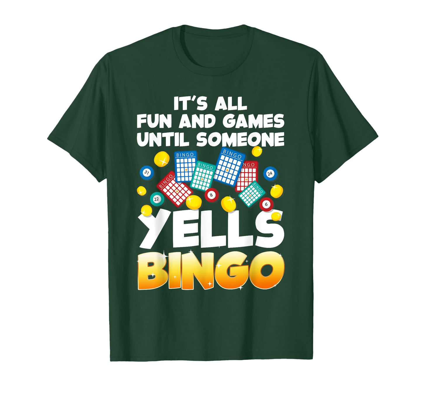 Best Bingo Novelty For Men Women Bingo Lover Bingo Player T-Shirt