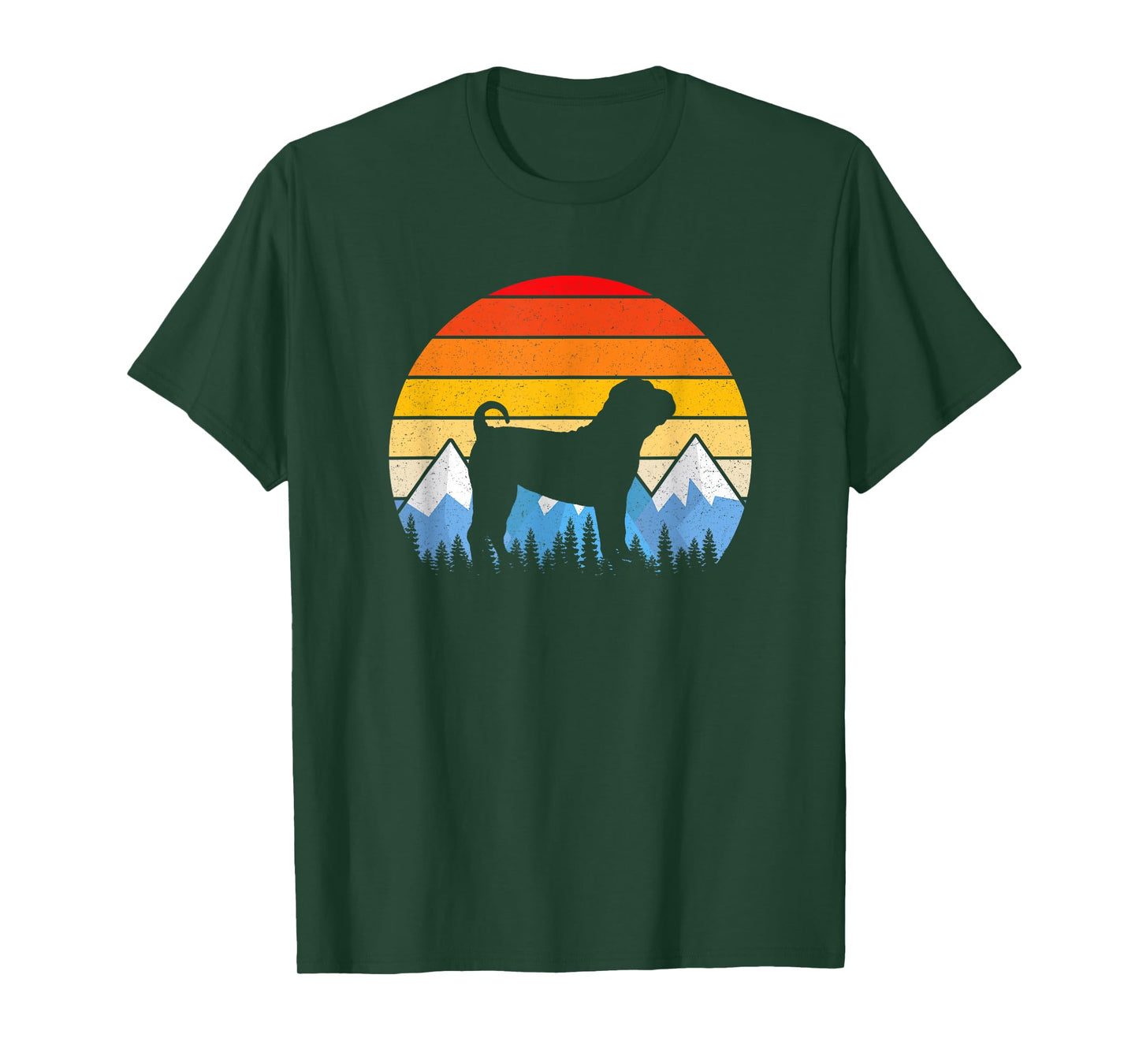 Vintage Retro Chinese Shar-Pei T Shirt Chinese Shar-Pei Gift T-Shirt