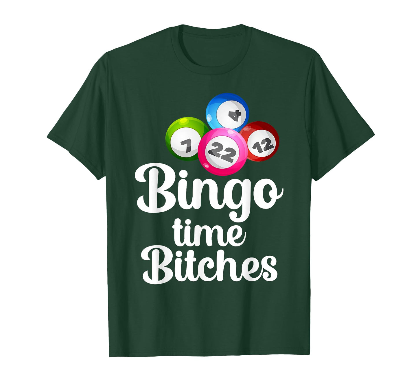 Bingo Time Bitches Funny Bingo Player Mom Grandma Women T-Shirt