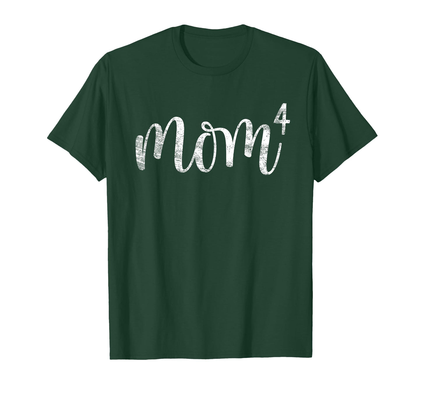 Mom4 Mom of 4 Mother of Four Kids Mama Gifts Mothers Day T-Shirt