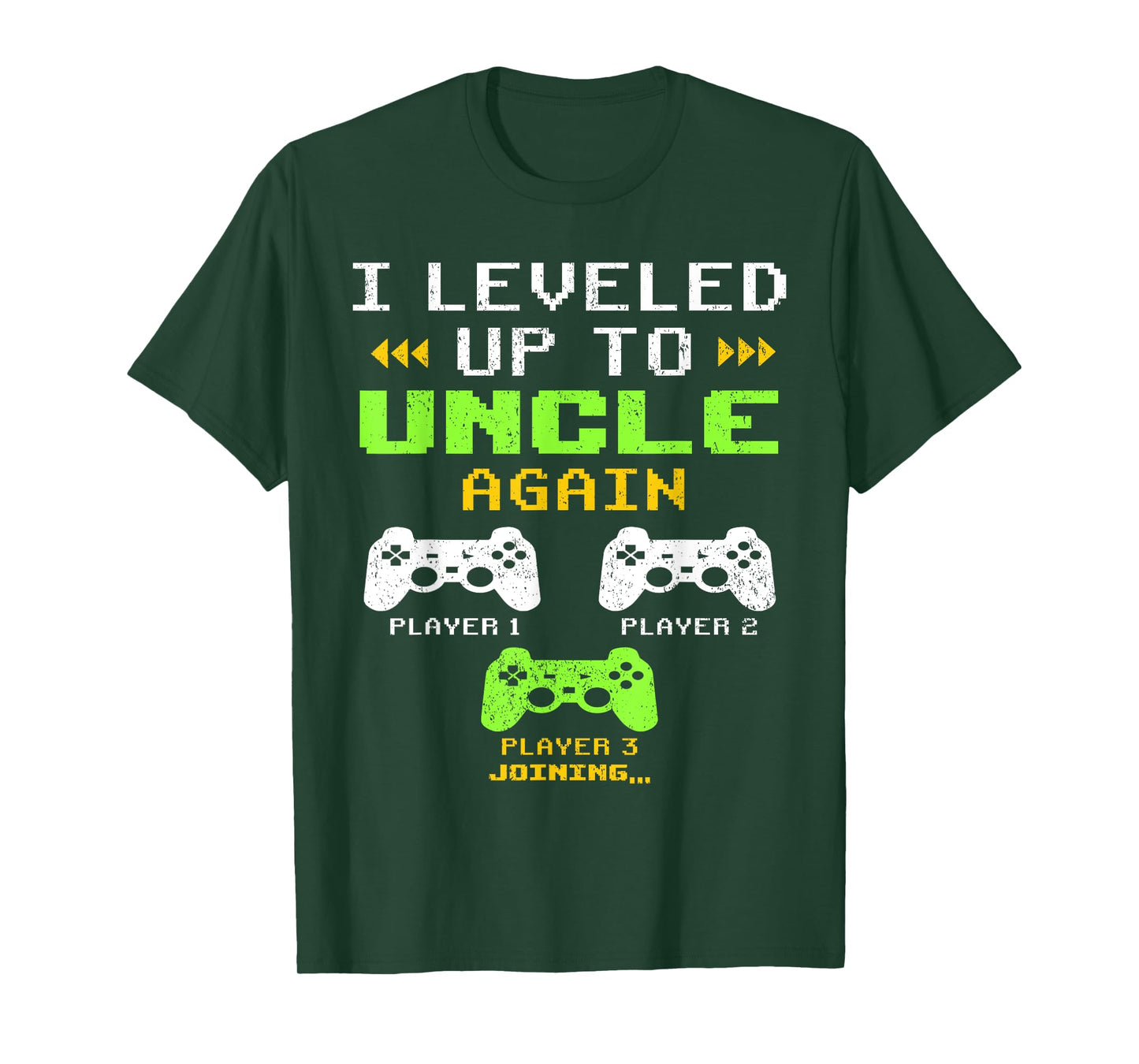I Leveled Up To Uncle Again, Uncle Of 2, Uncle Again Mens T-Shirt