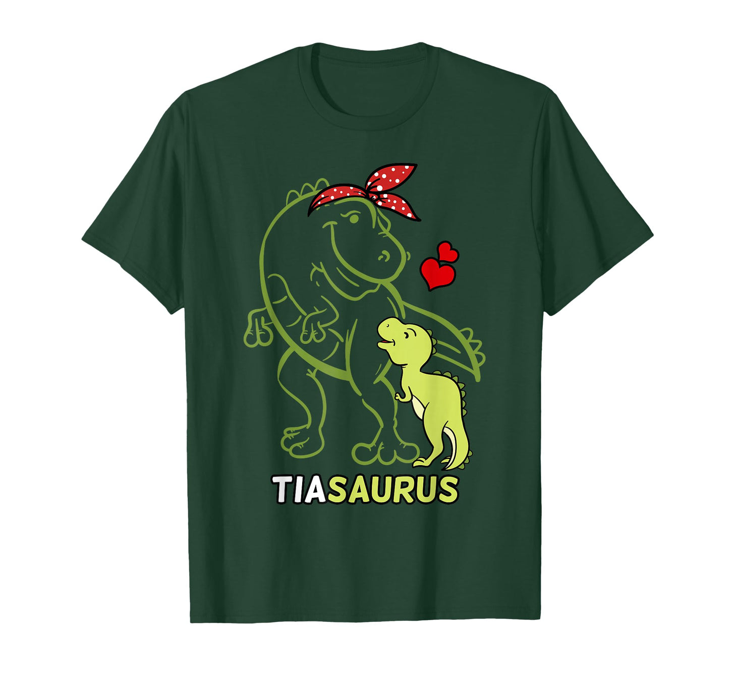 Tiasaurus Tia Tyrannosaurus Dinosaur Baby Auntie T-Shirt