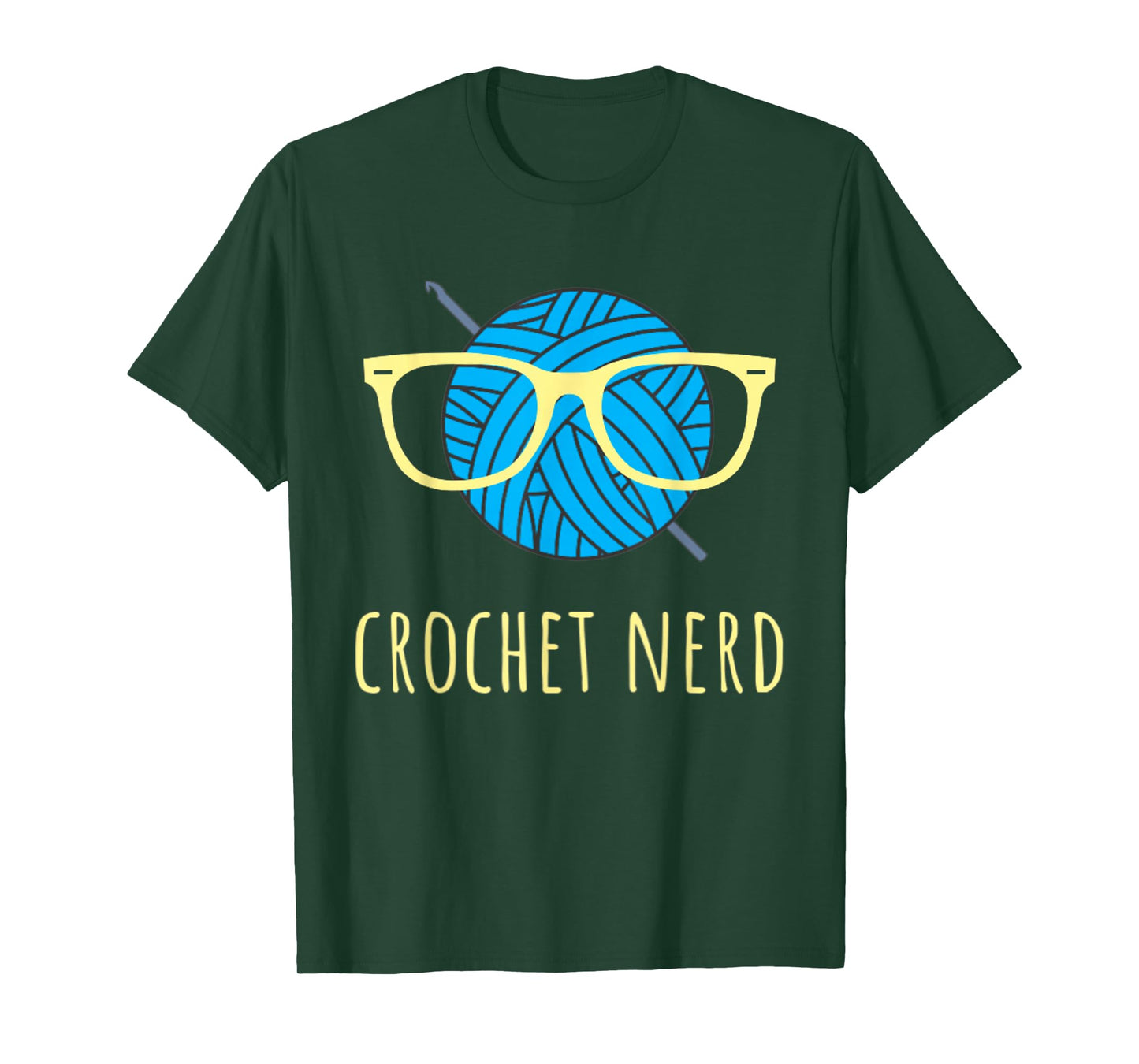 Crochet Nerd Funny Grandma Mom Crocheting Yarn Lover Gift T-Shirt