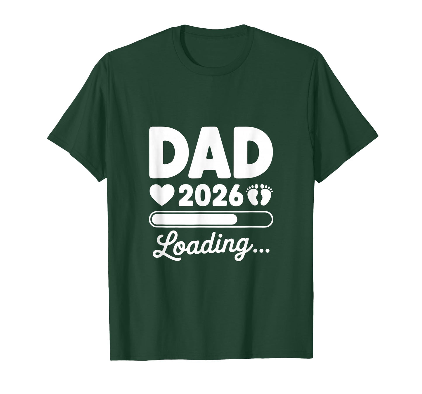 Dad 2026 Loading Expecting Father Baby Announcement T-Shirt