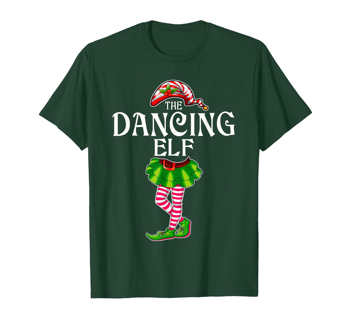 The Dancing Elf Christmas Matching Family Group T-Shirt