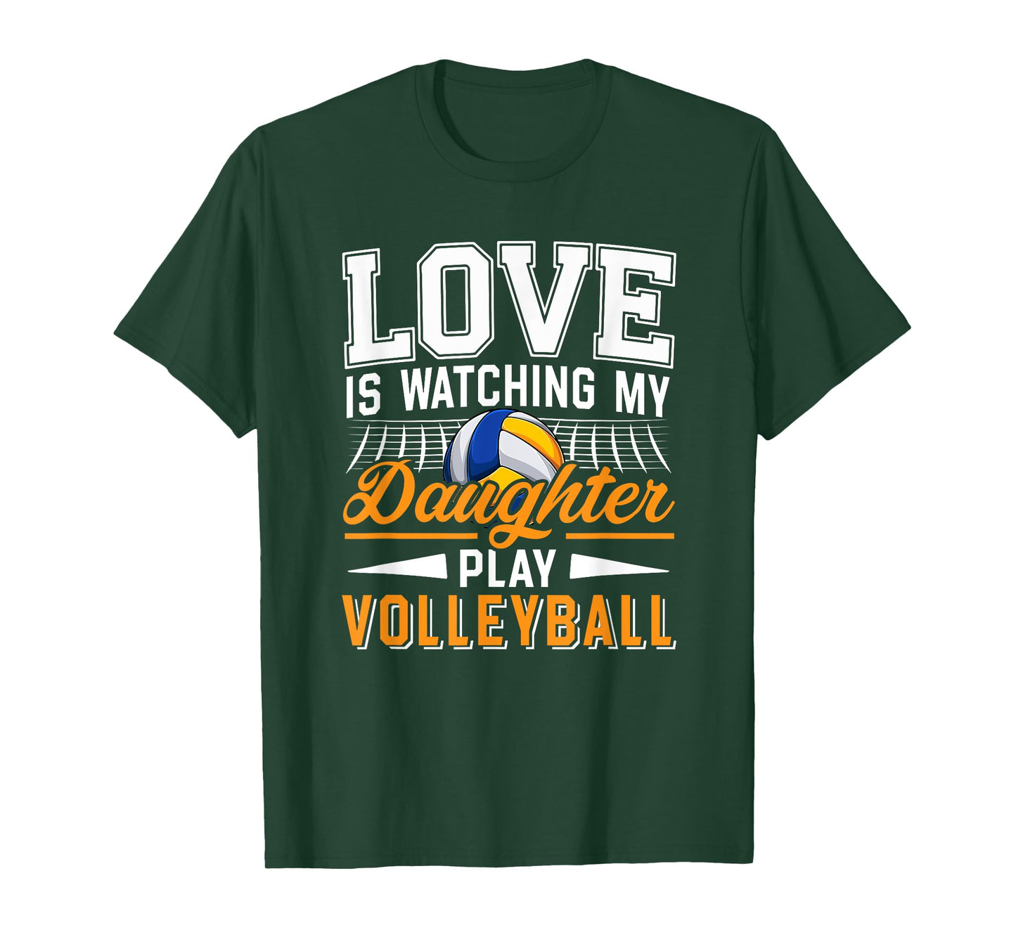 Love Watching My Daughter Play Volleyball Funny Player Fan T-Shirt