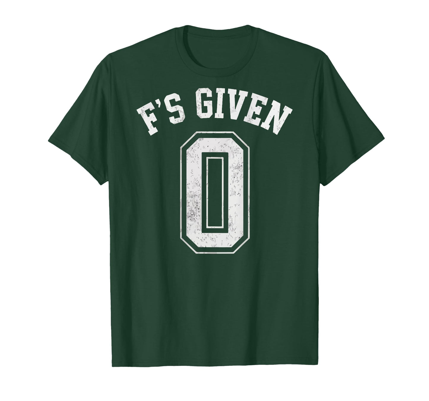 0 Zero F's Given Funny Sarcastic Attitude (B) T-Shirt