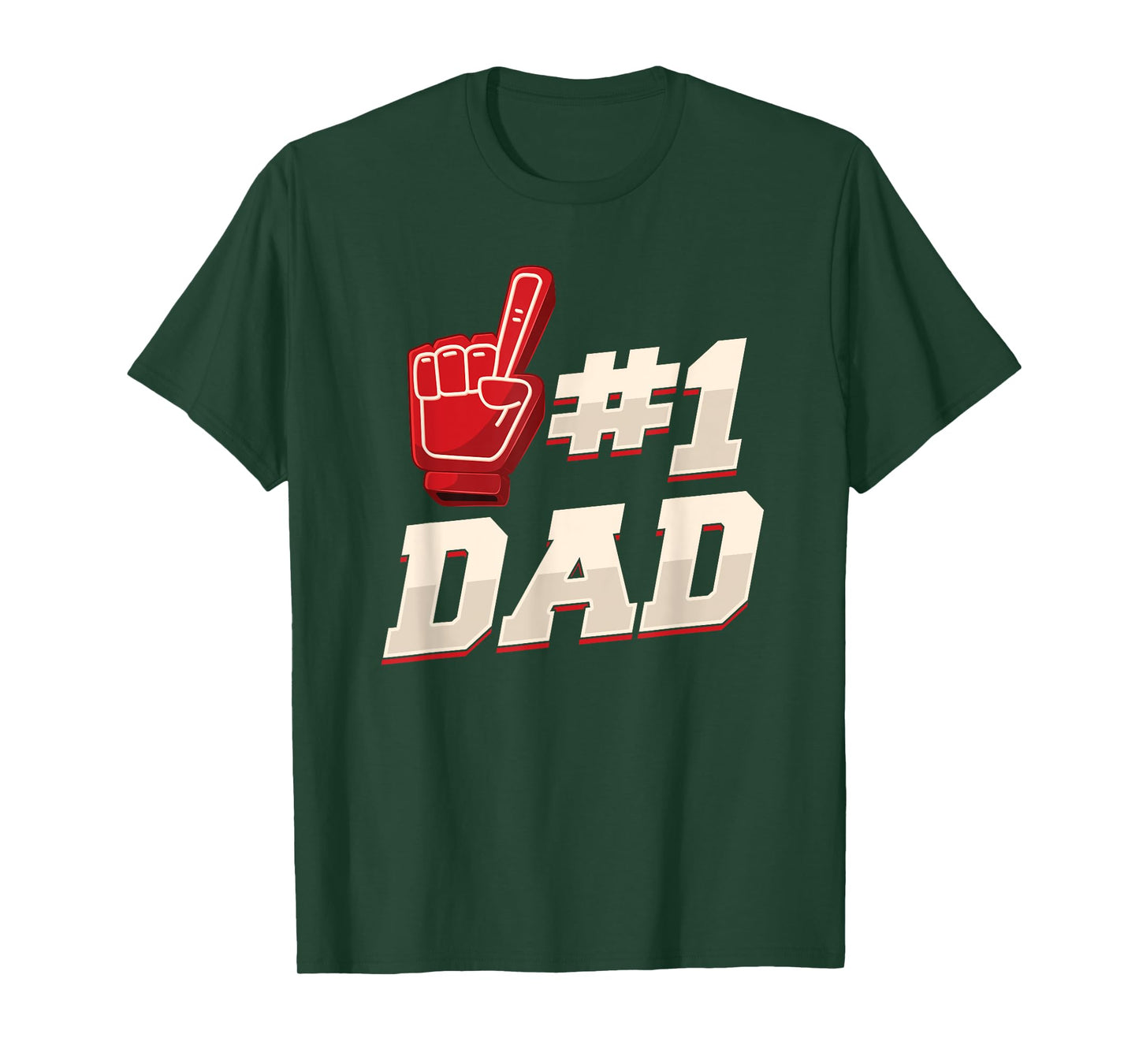 Athletic #1 Dad Number 1 Father Dad Father Father's Day T-Shirt