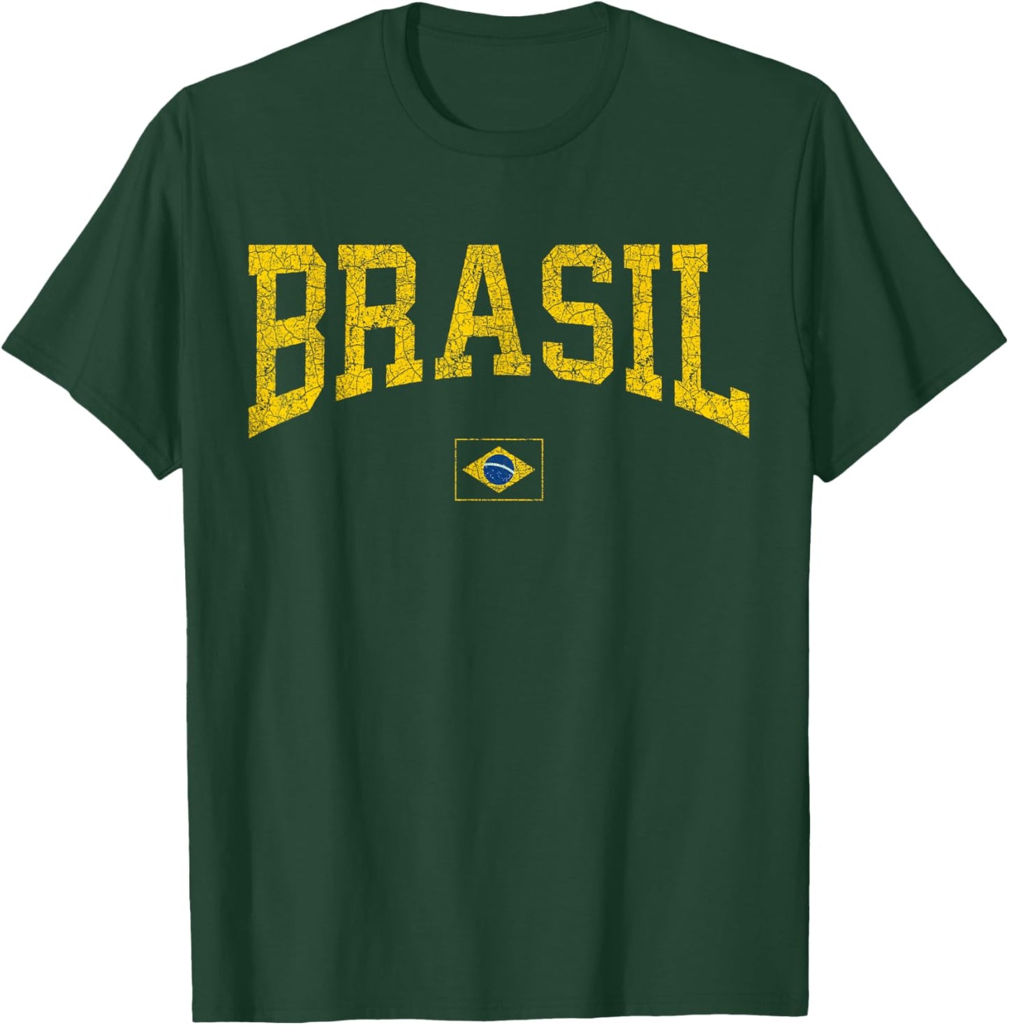 Brazil T Shirt Women Men Kids Brasil Brazilian Flag Green T-Shirt