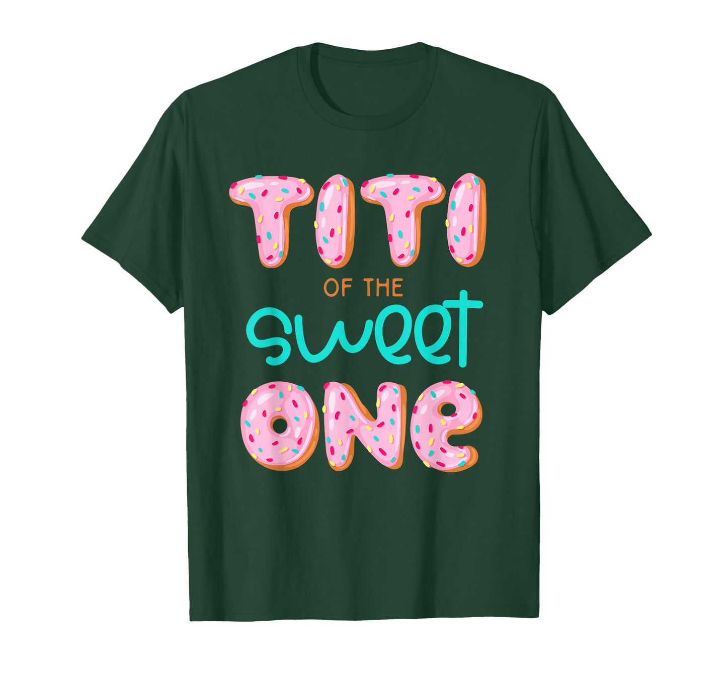 Titi of The Sweet One First Birthday Matching Family Donut T-Shirt
