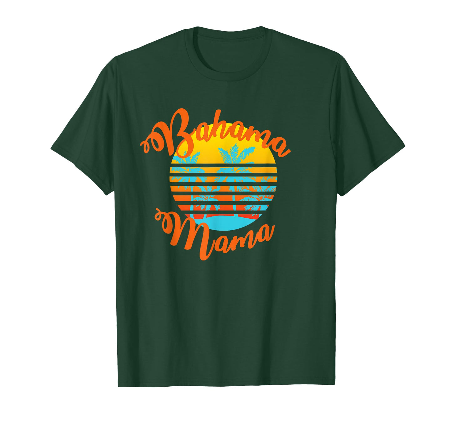 Bahama Mama Retro sunset with palm trees T-Shirt