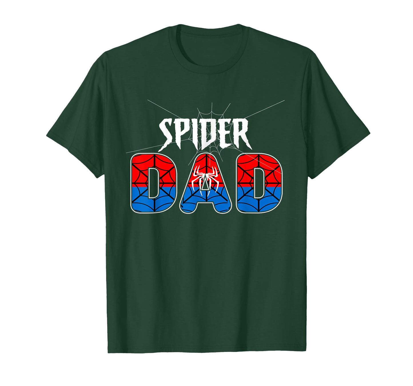 Dad and Mom Spider Family Matching Birthday Halloween T-Shirt