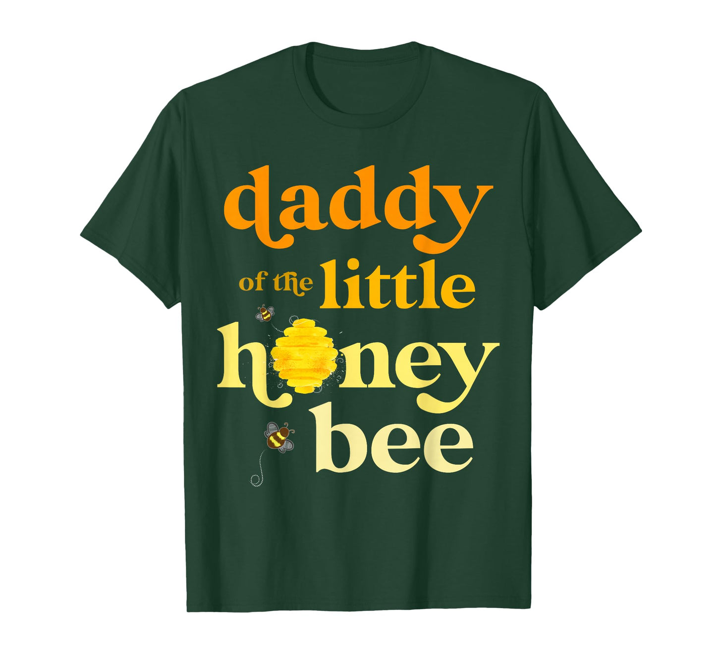 Daddy of Little Honey Bee Birthday Gender Reveal Baby Shower T-Shirt