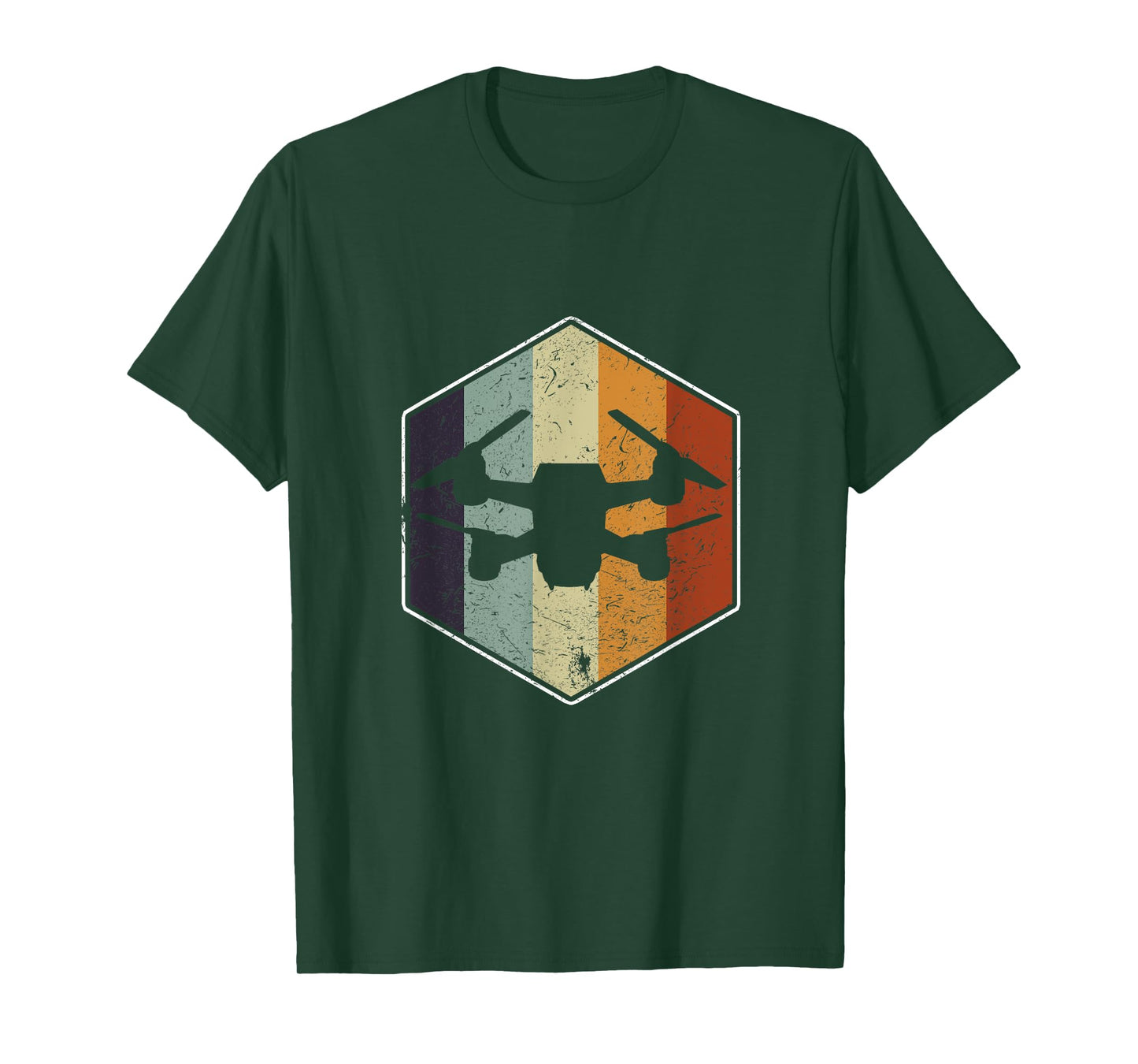 Vintage Quadcopter FPV RPV Drone Racer Pilot T-Shirt