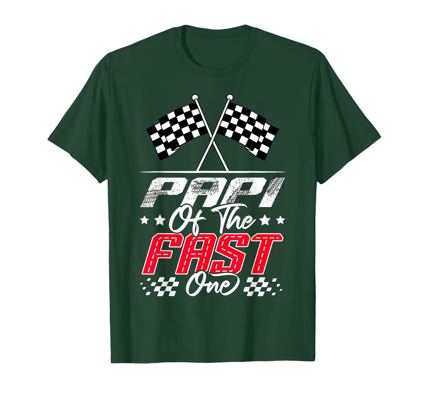 Papi Of The Fast One First Birthday Racing Car Family T-Shirt