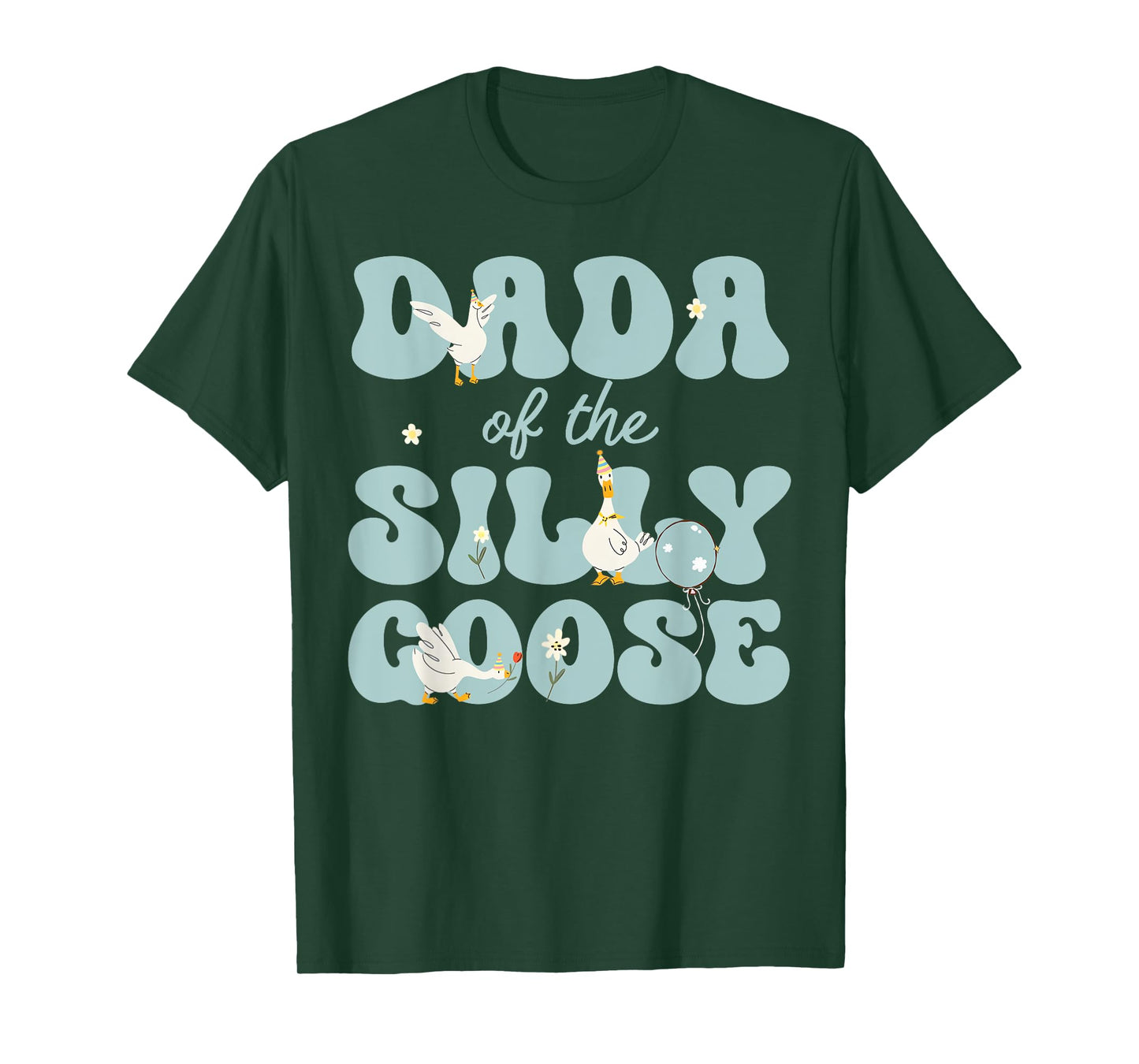 Dada of The Silly Goose First Birthday Family Matching T-Shirt