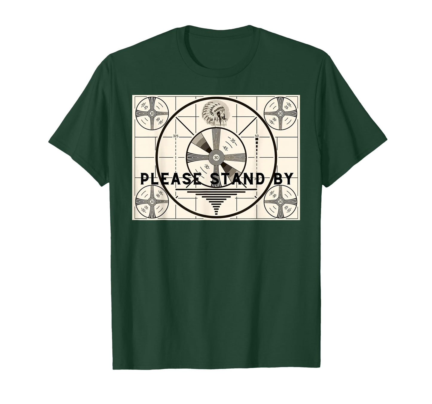 Vintage Old Test Pattern Please Stand By TV T-Shirt