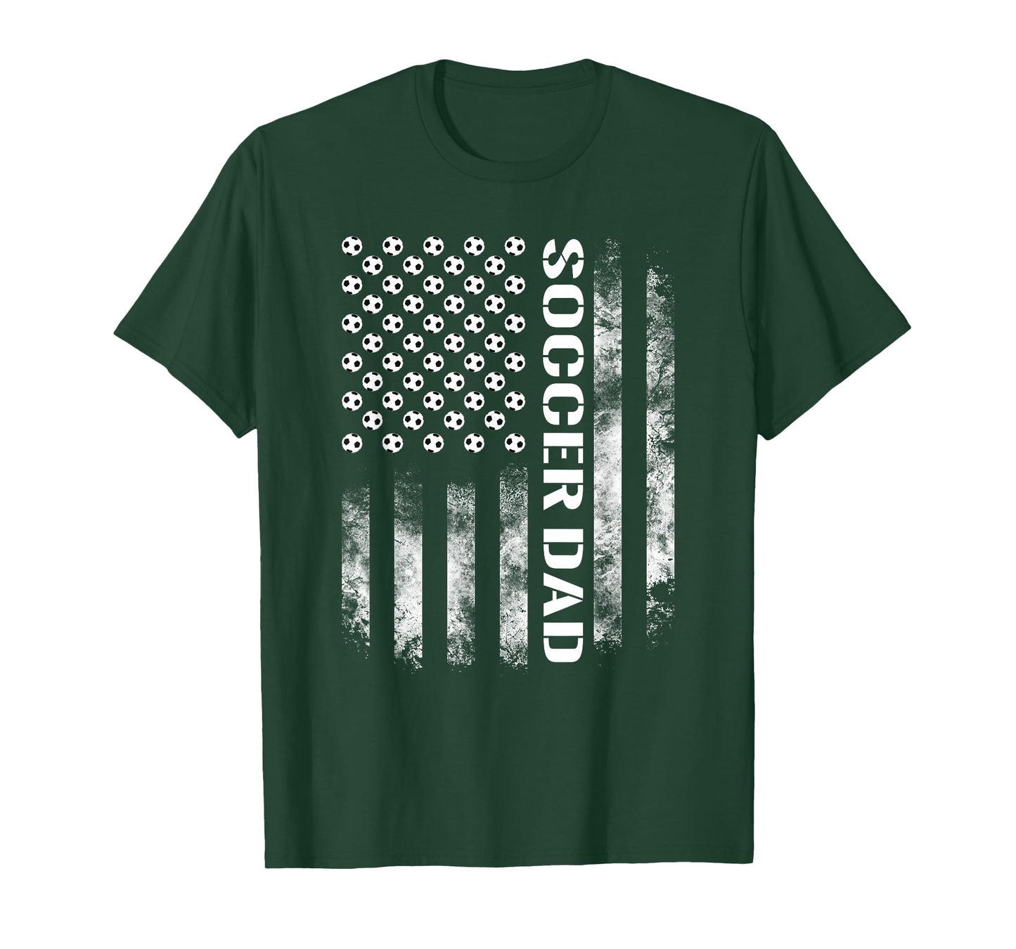 Soccer Dad Funny USA Flag Father's Day Gift T-Shirt