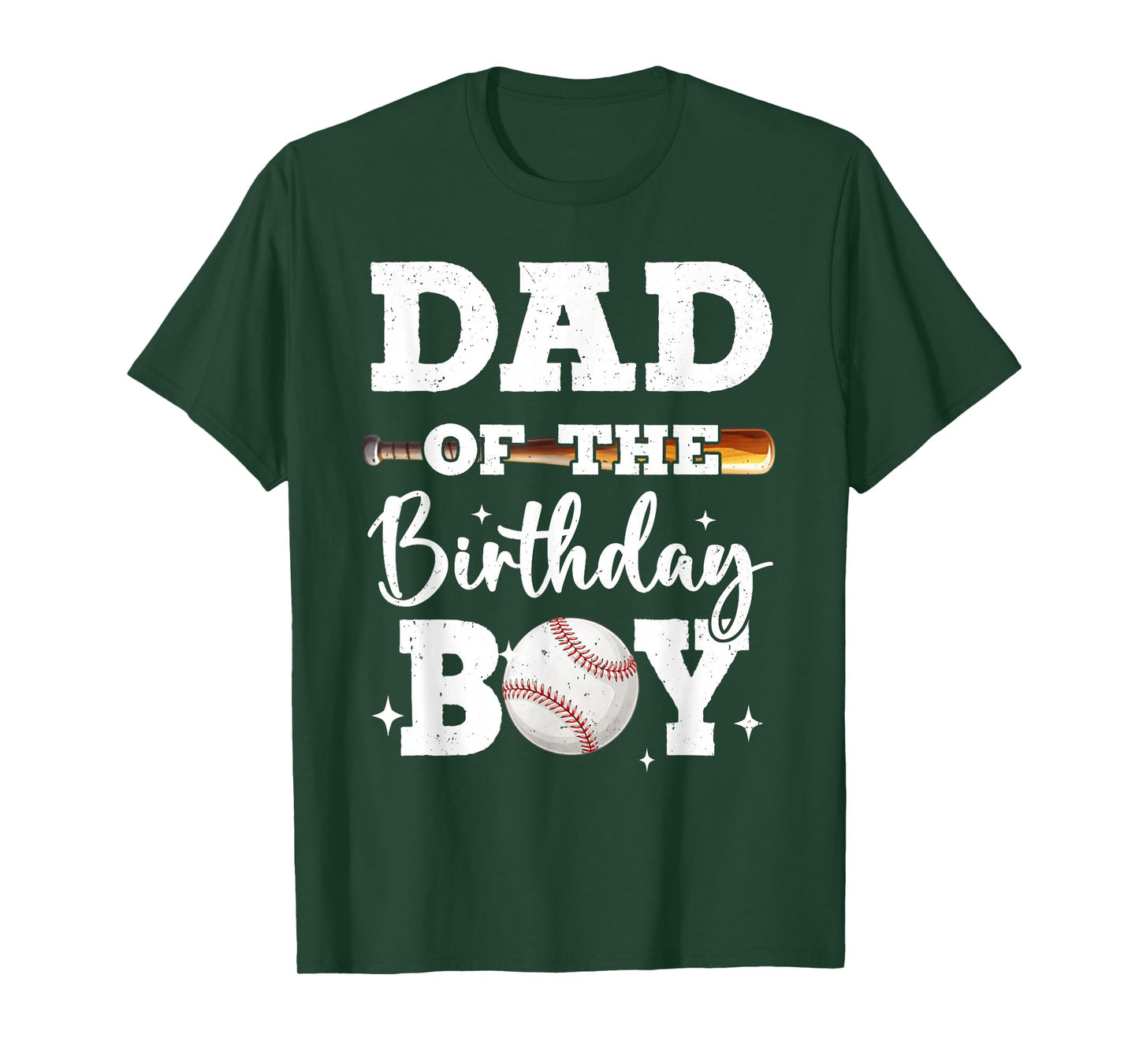 Dad of The Birthday Boy Baseball Bday Family T-Shirt