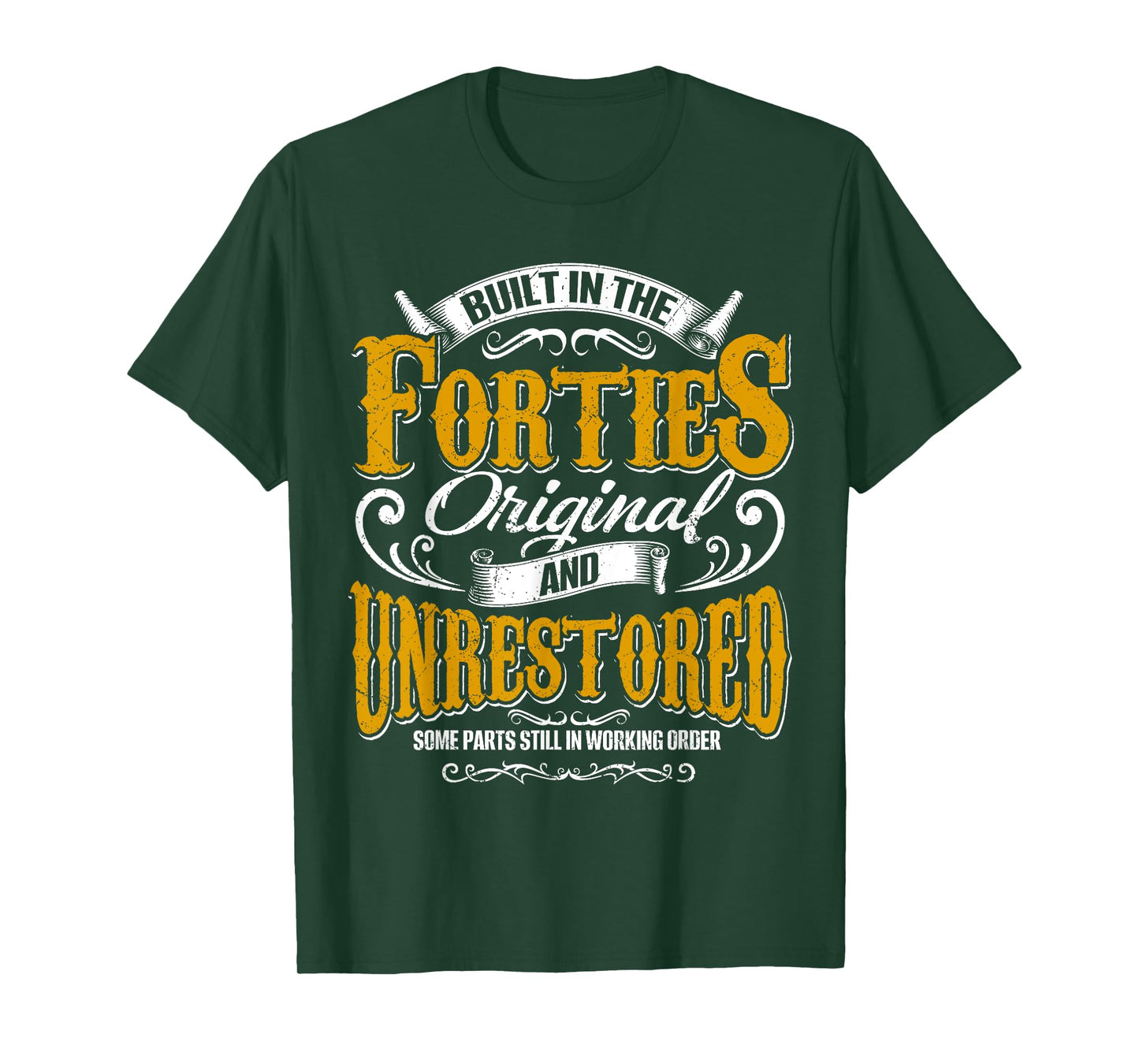 Built In The 40s Forties Vintage Classic Funny 80th Birthday T-Shirt