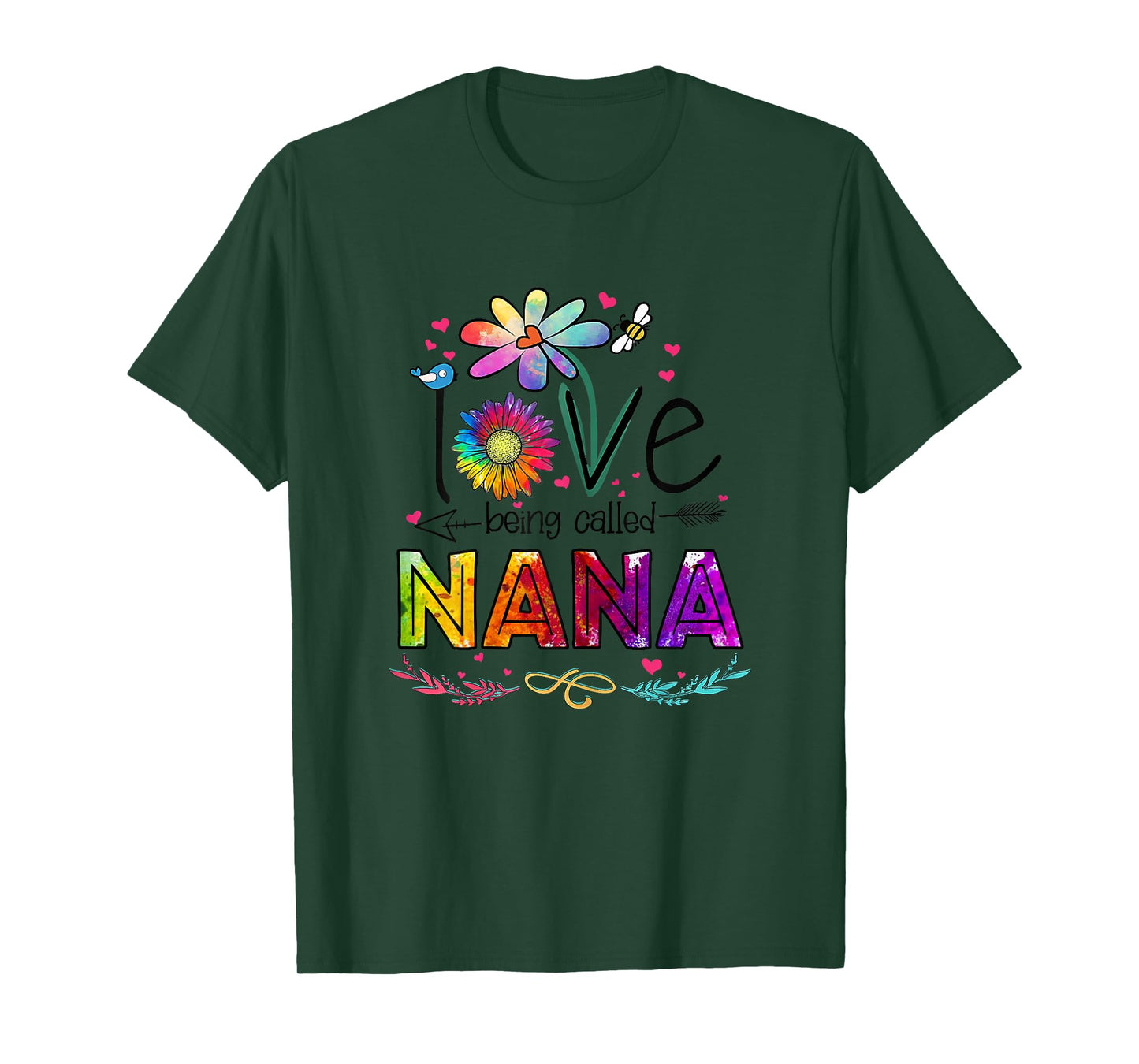 I Love Being Called Nana Daisy Flower Cute Mother's Day T-Shirt