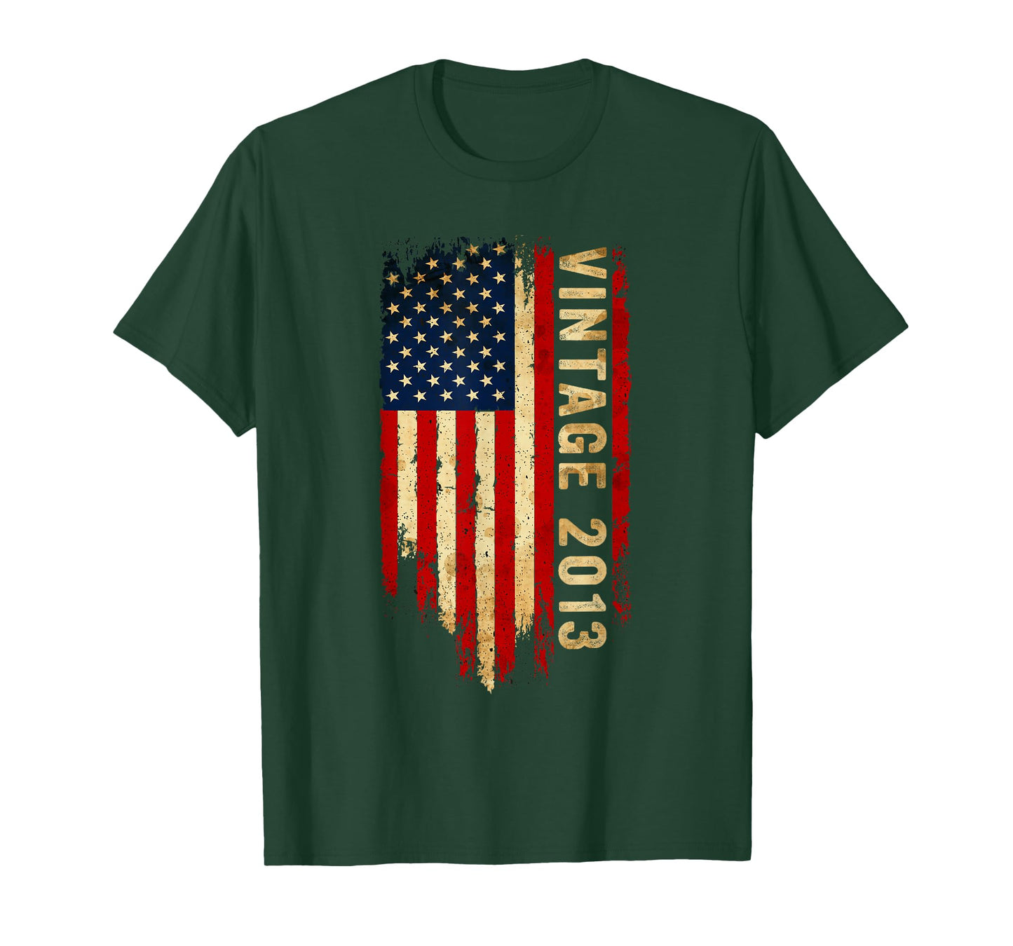 12 Years Old Vintage 2013 American Flag 12th Birthday Gifts T-Shirt